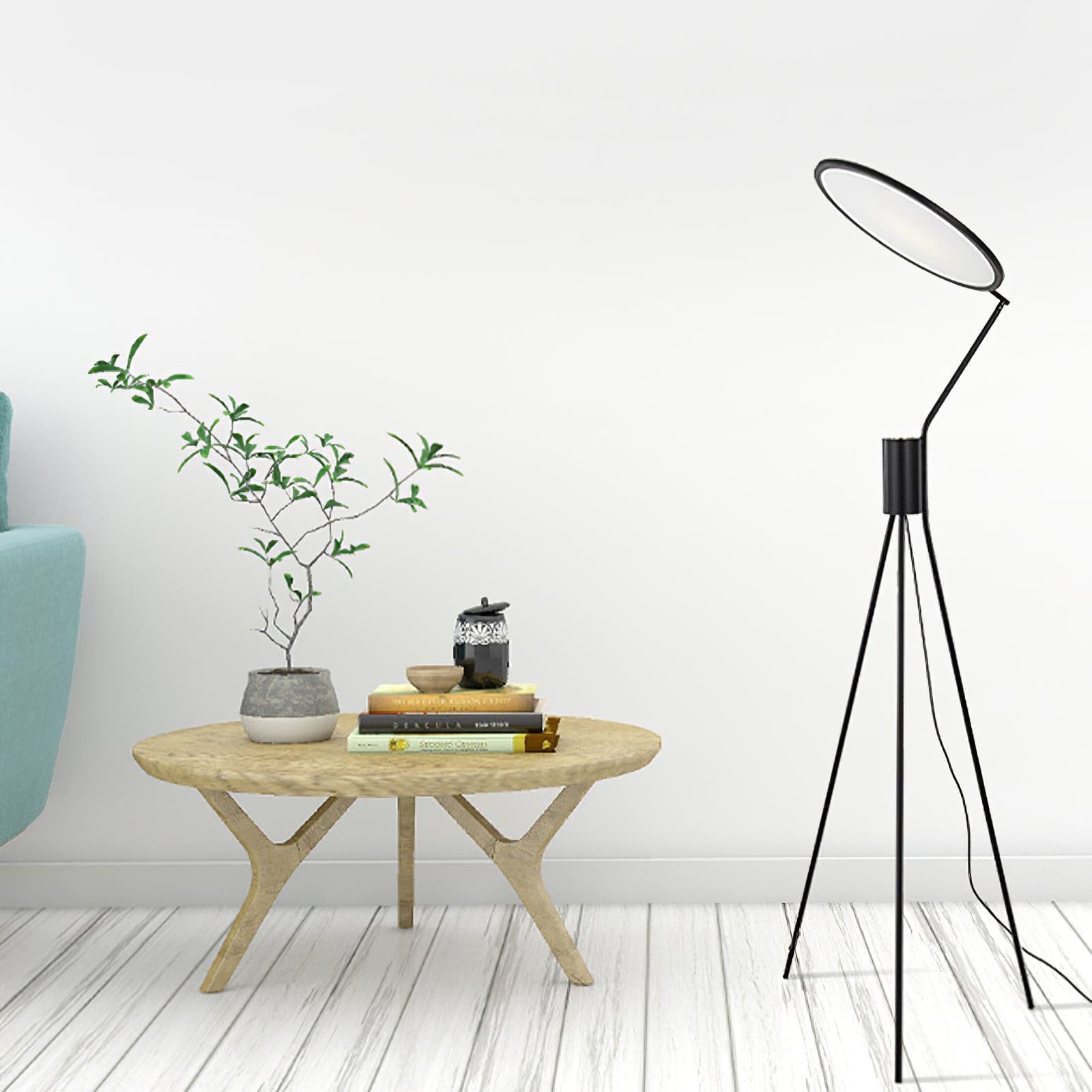 Vespera Gilded Arc Floor Light