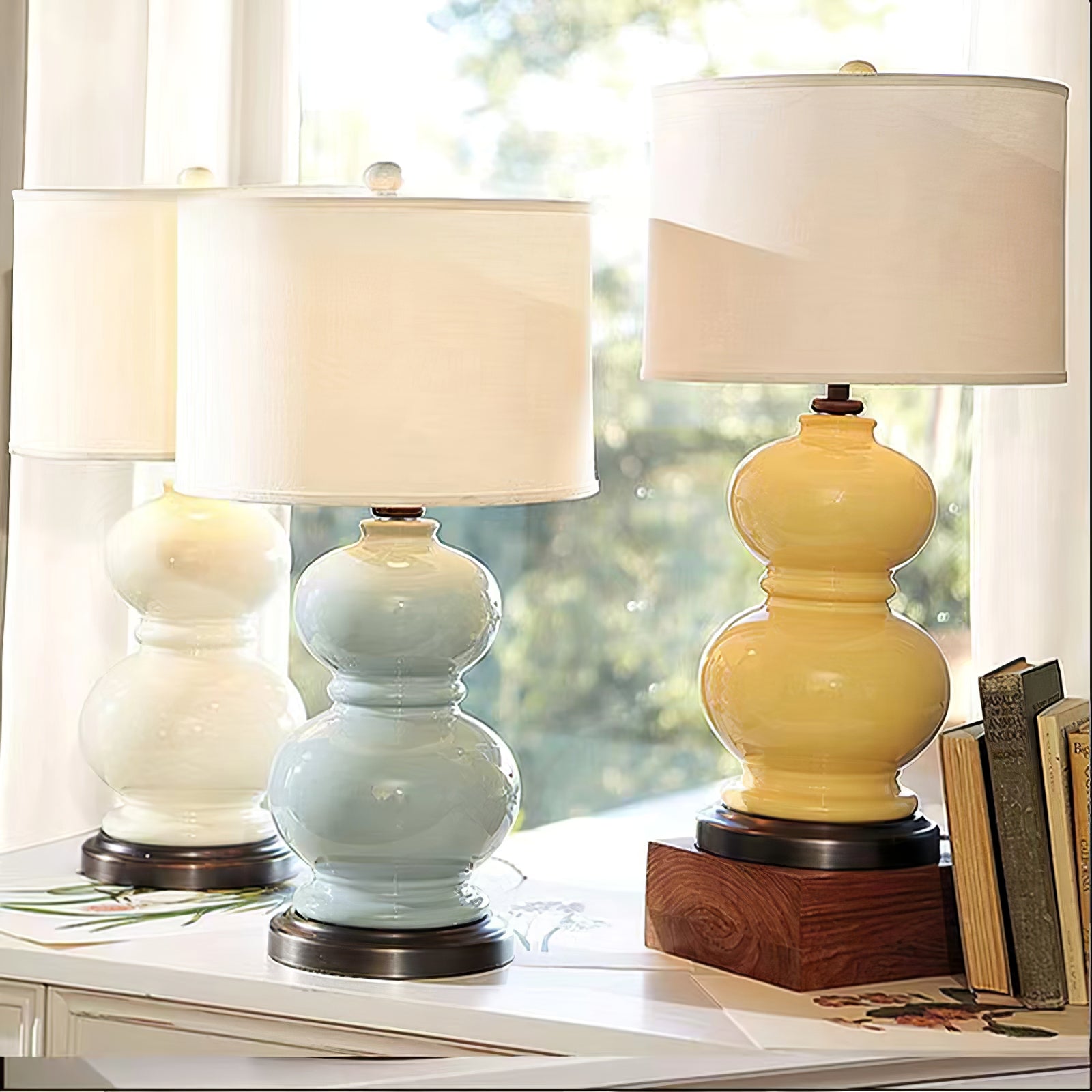 WINTHROP EARTHENWARE GOURD ILLUMINATOR