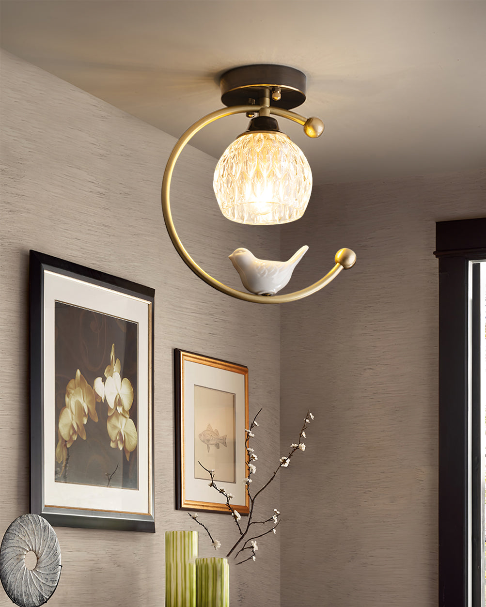 THISTLEWOOD AVIAN CEILING LANTERN