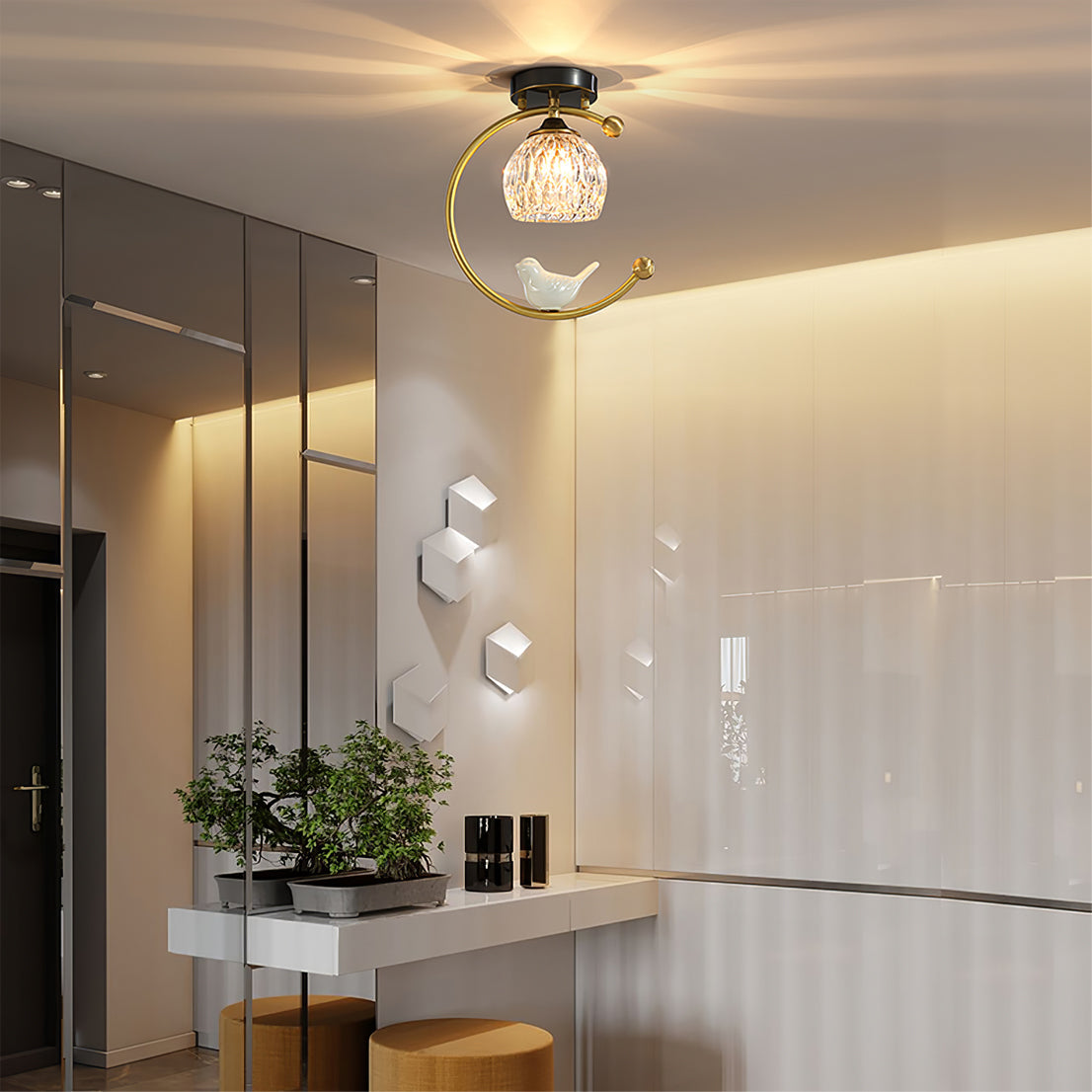 THISTLEWOOD AVIAN CEILING LANTERN