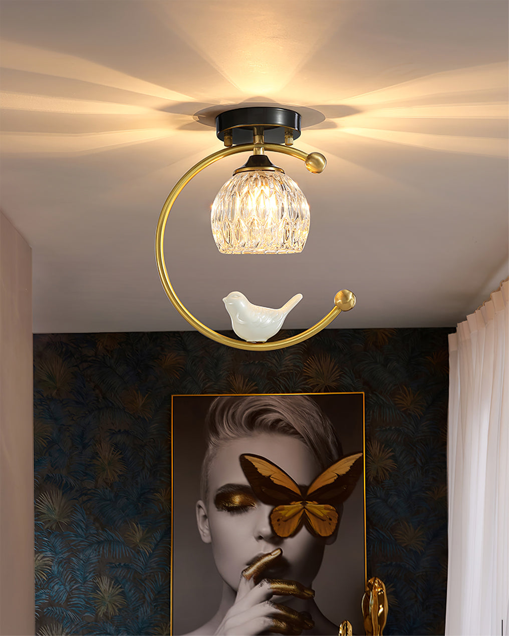 THISTLEWOOD AVIAN CEILING LANTERN