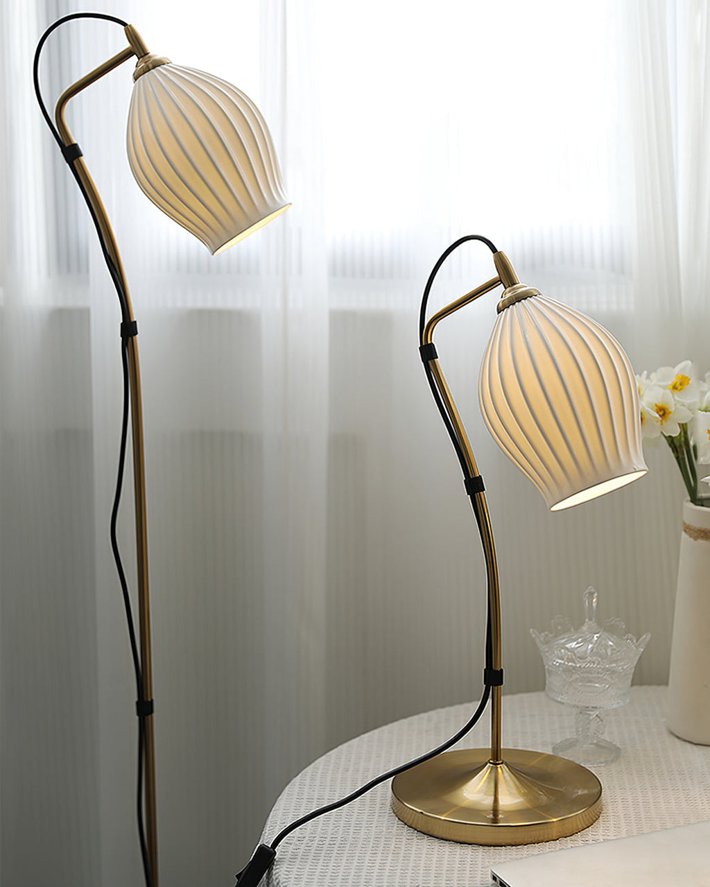 WINCHESTER RIBBED CERAMIC ILLUMINATOR