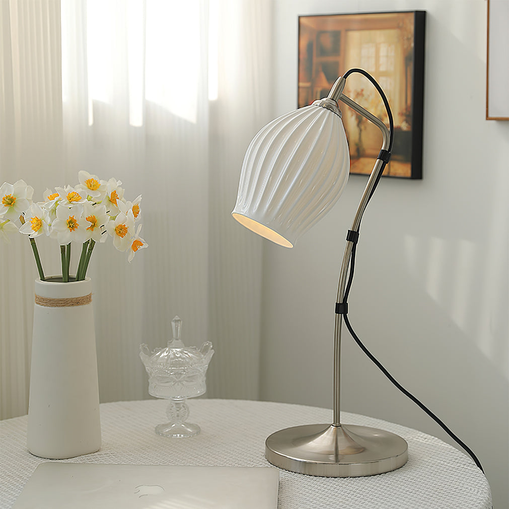 RIVERTON RIBBED CERAMIC ILLUMINATOR