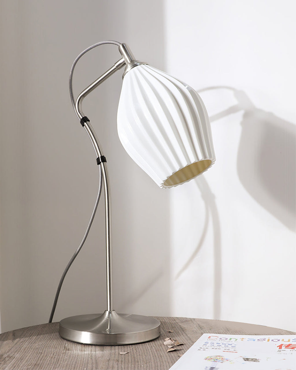 RIVERTON RIBBED CERAMIC ILLUMINATOR