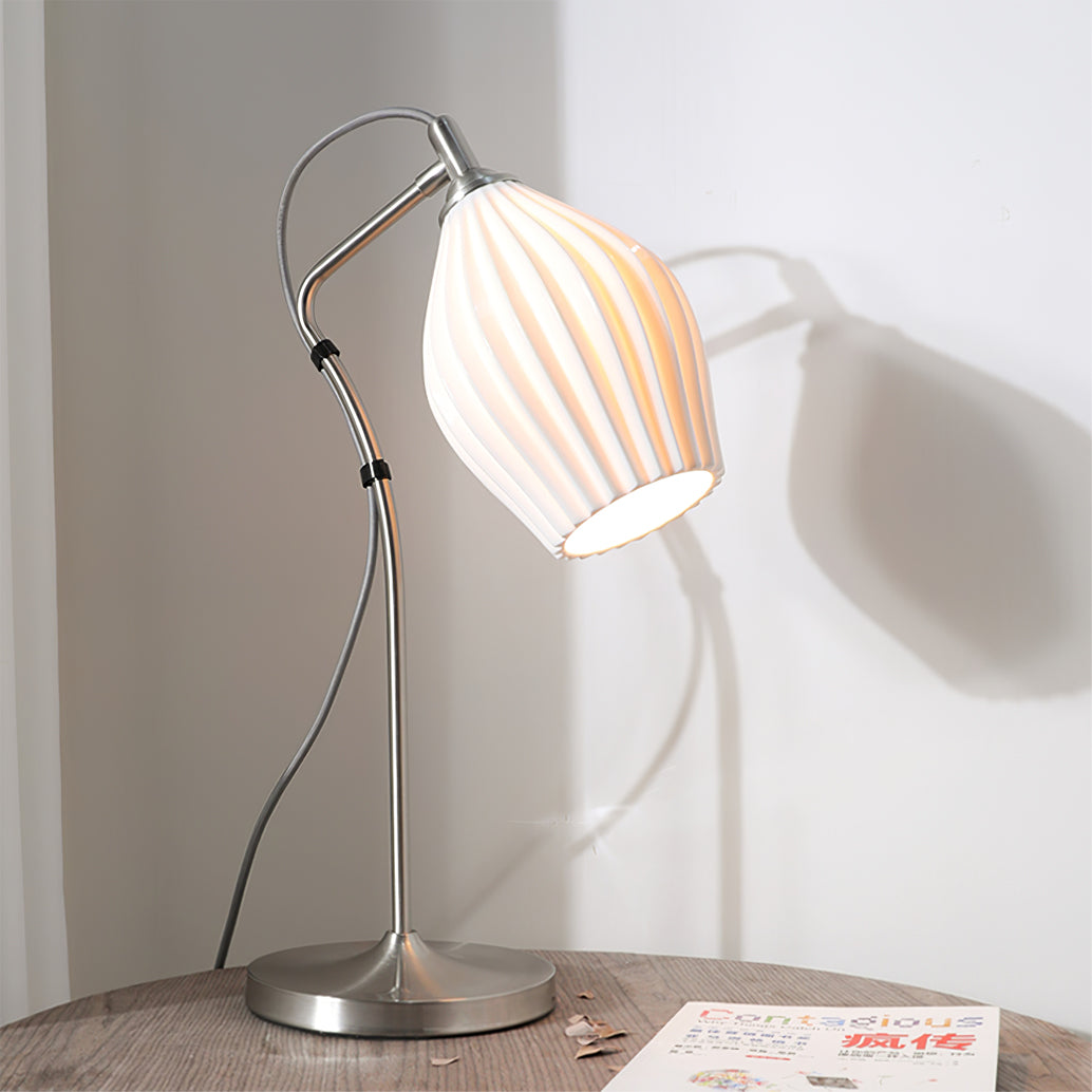 RIVERTON RIBBED CERAMIC ILLUMINATOR