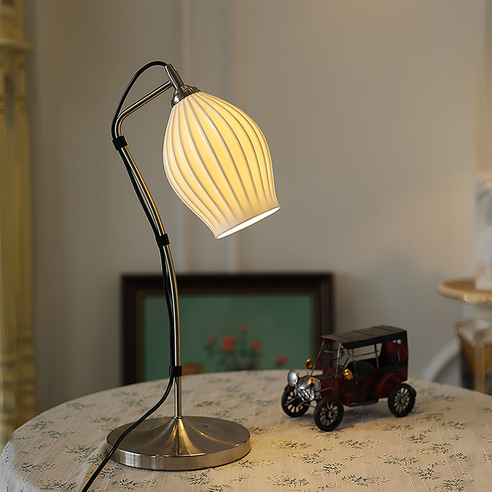 RIVERTON RIBBED CERAMIC ILLUMINATOR