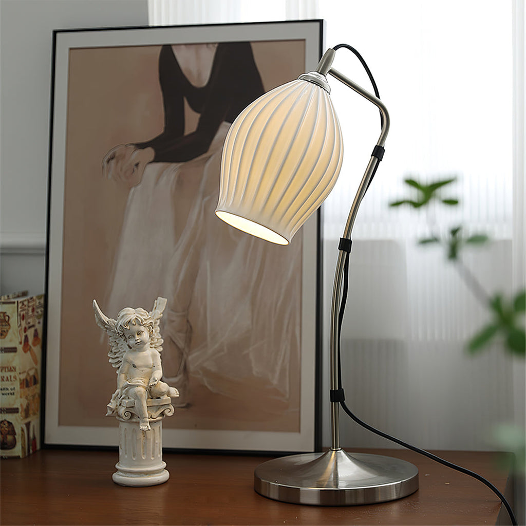 RIVERTON RIBBED CERAMIC ILLUMINATOR