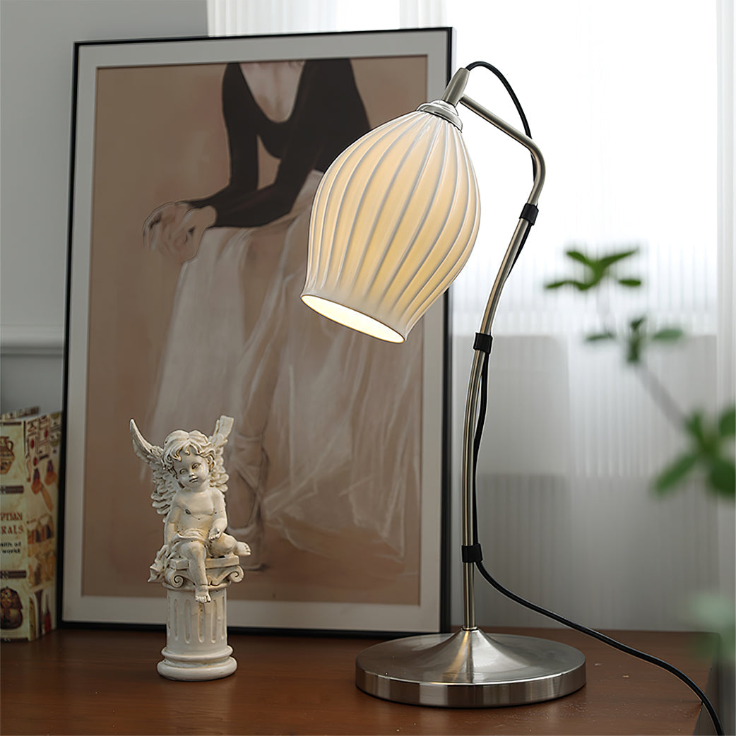 RIVERTON RIBBED CERAMIC ILLUMINATOR
