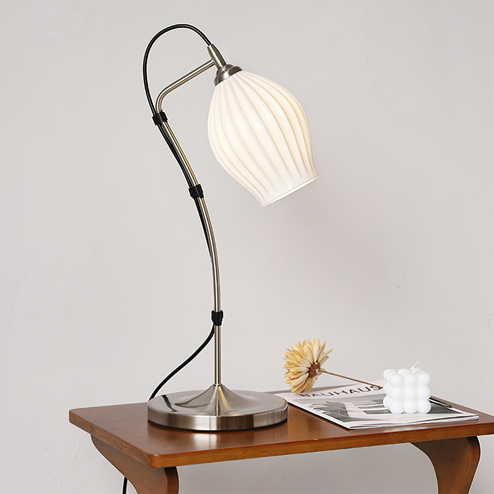 RIVERTON RIBBED CERAMIC ILLUMINATOR