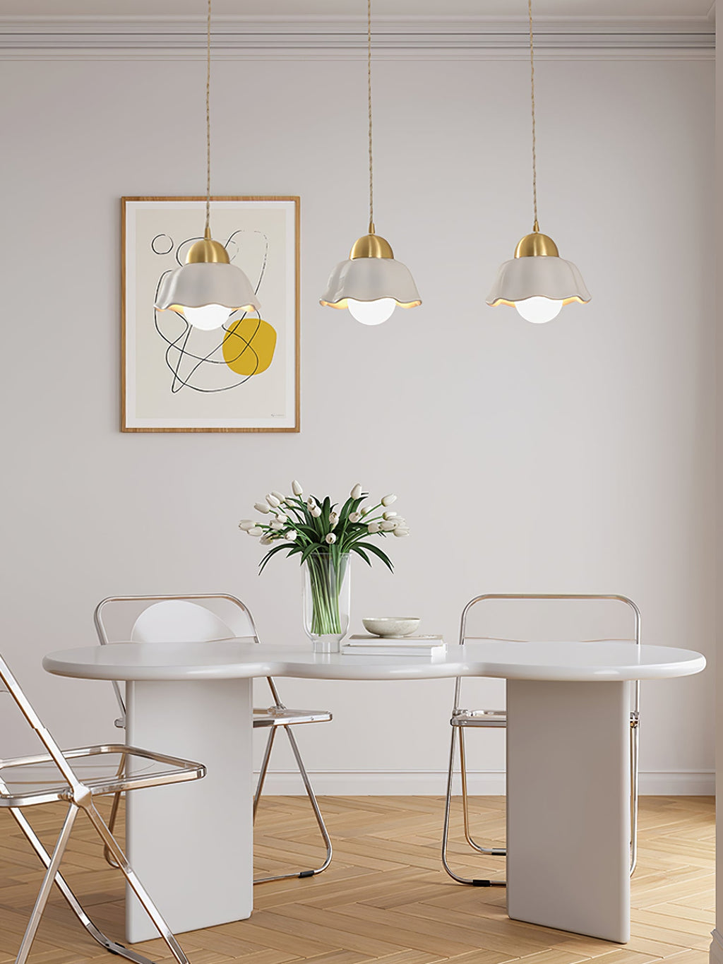 FLORENCE BOTANICAL CERAMIC LIGHTING PENDANT
