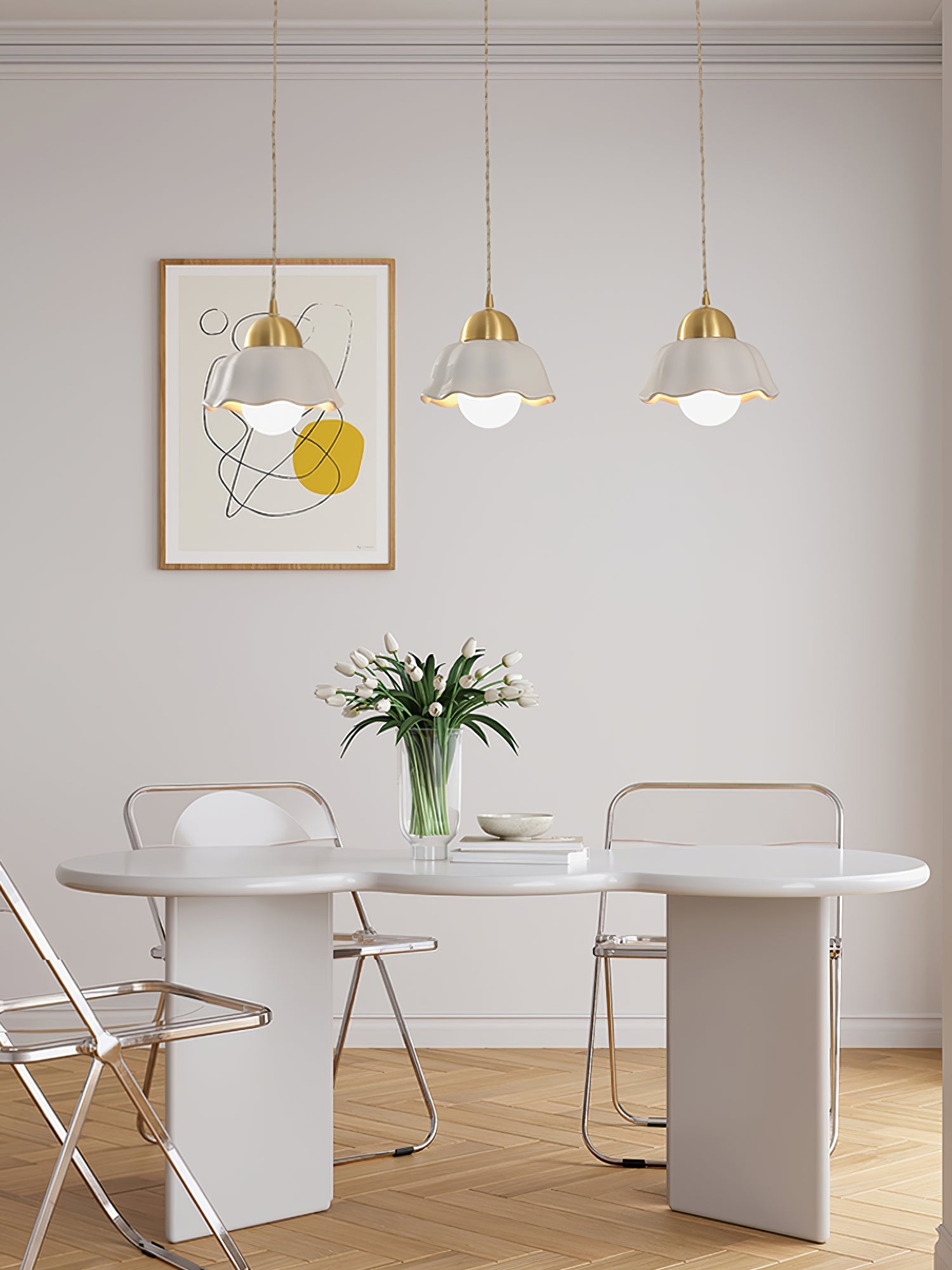 FLORENCE BOTANICAL CERAMIC LIGHTING PENDANT