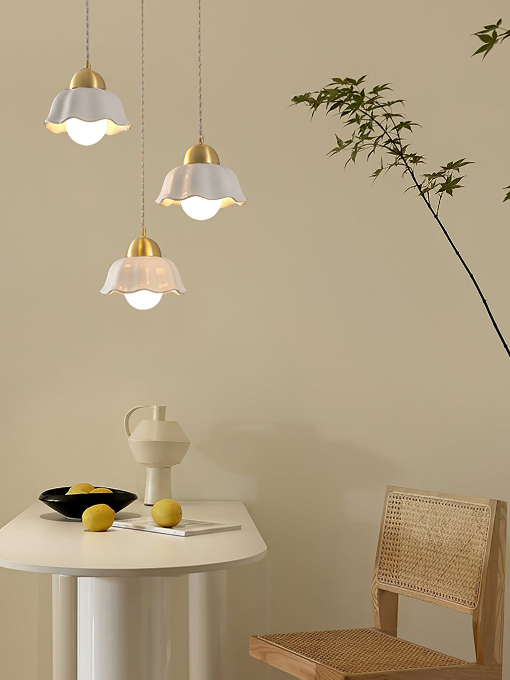 FLORENCE BOTANICAL CERAMIC LIGHTING PENDANT