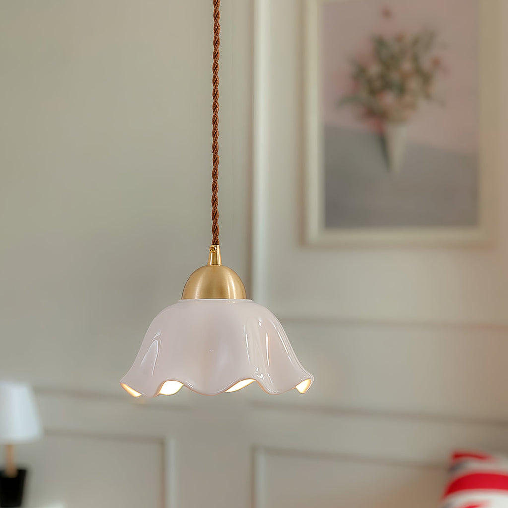 FLORENCE BOTANICAL CERAMIC LIGHTING PENDANT