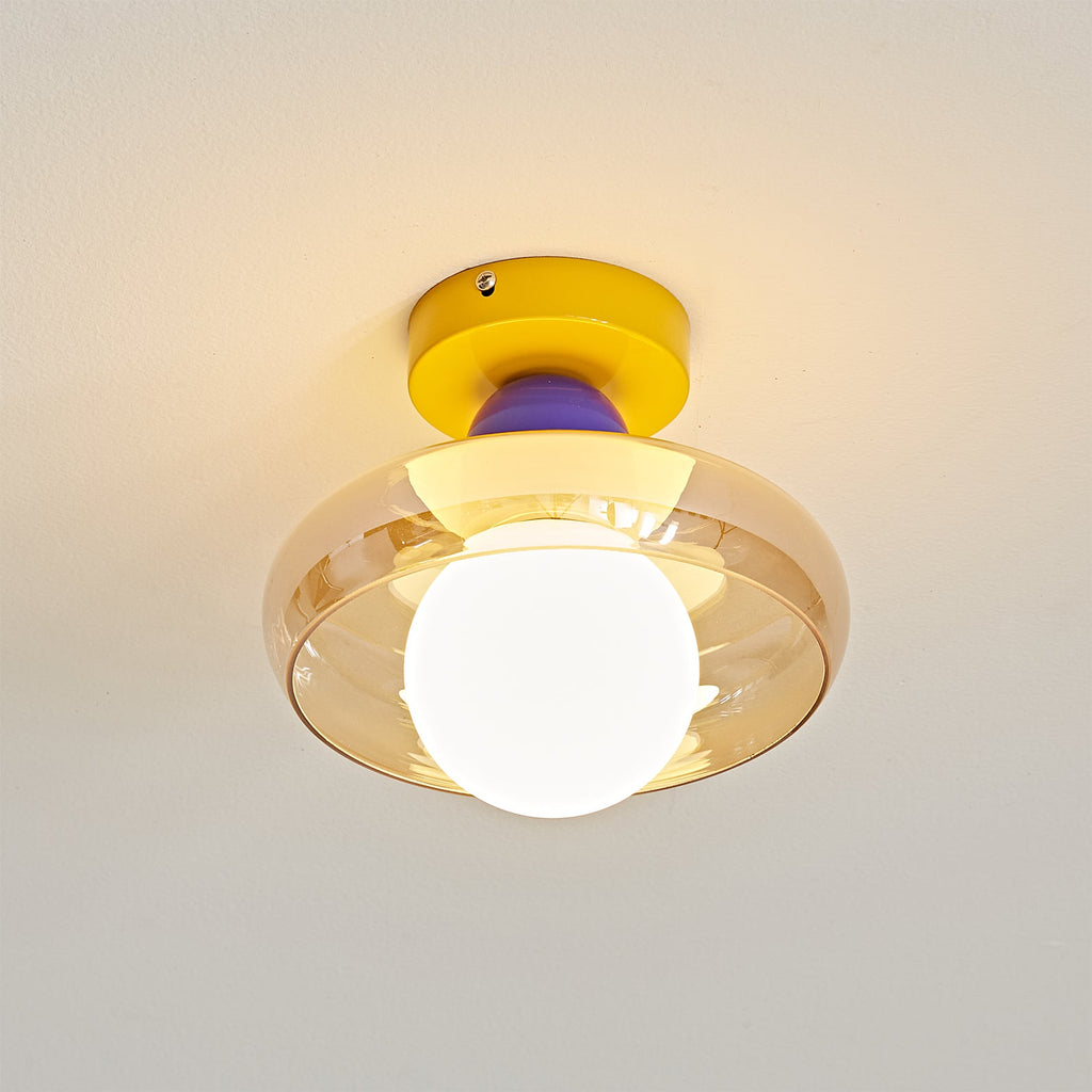 WINDSOR WOVEN BRASS CEILING LANTERN