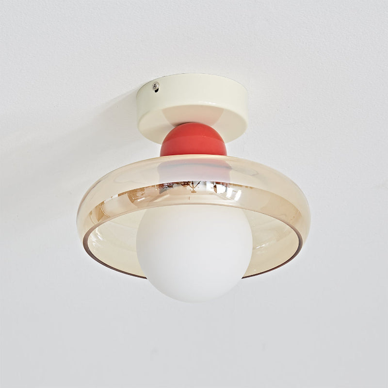 WINDSOR WOVEN BRASS CEILING LANTERN