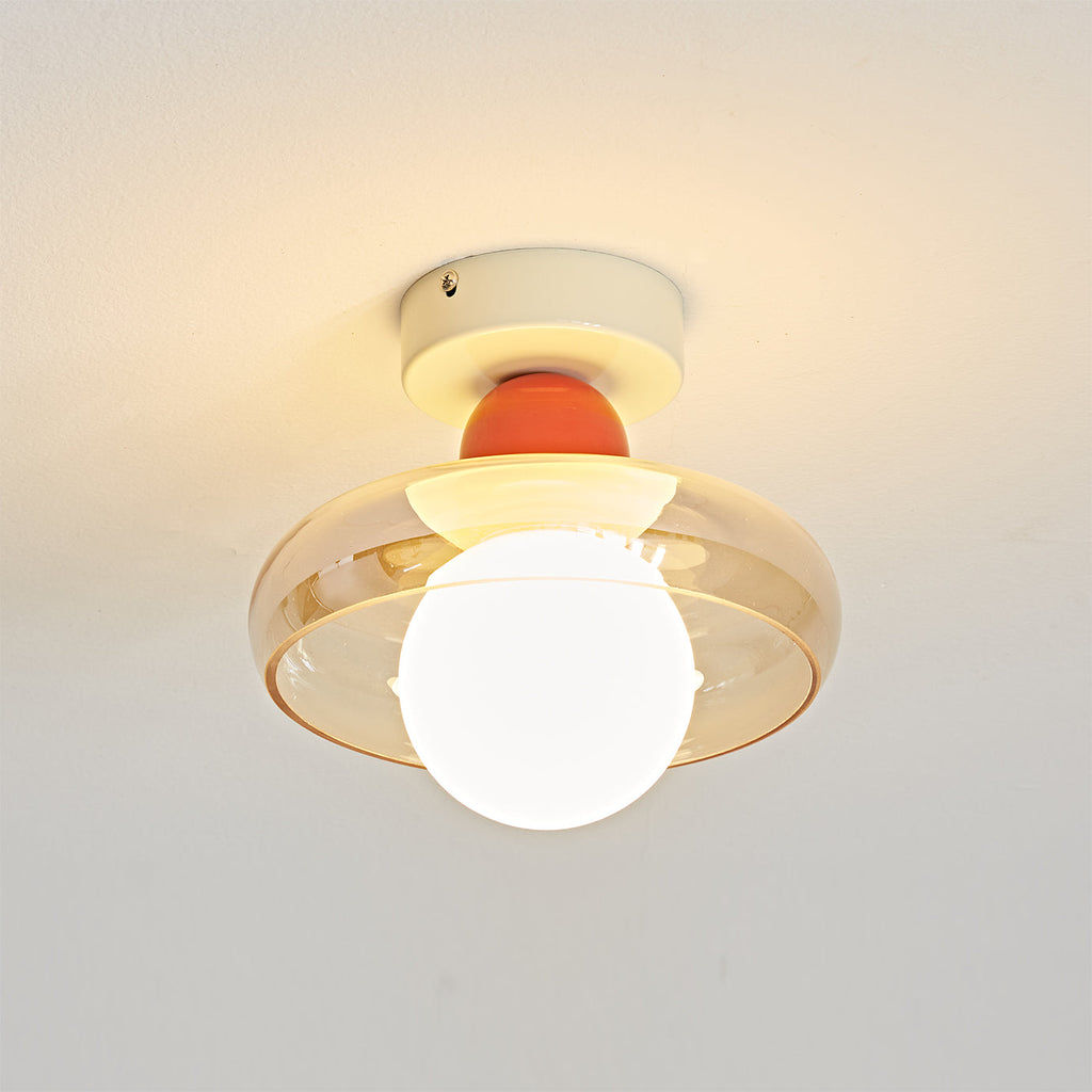 WINDSOR WOVEN BRASS CEILING LANTERN