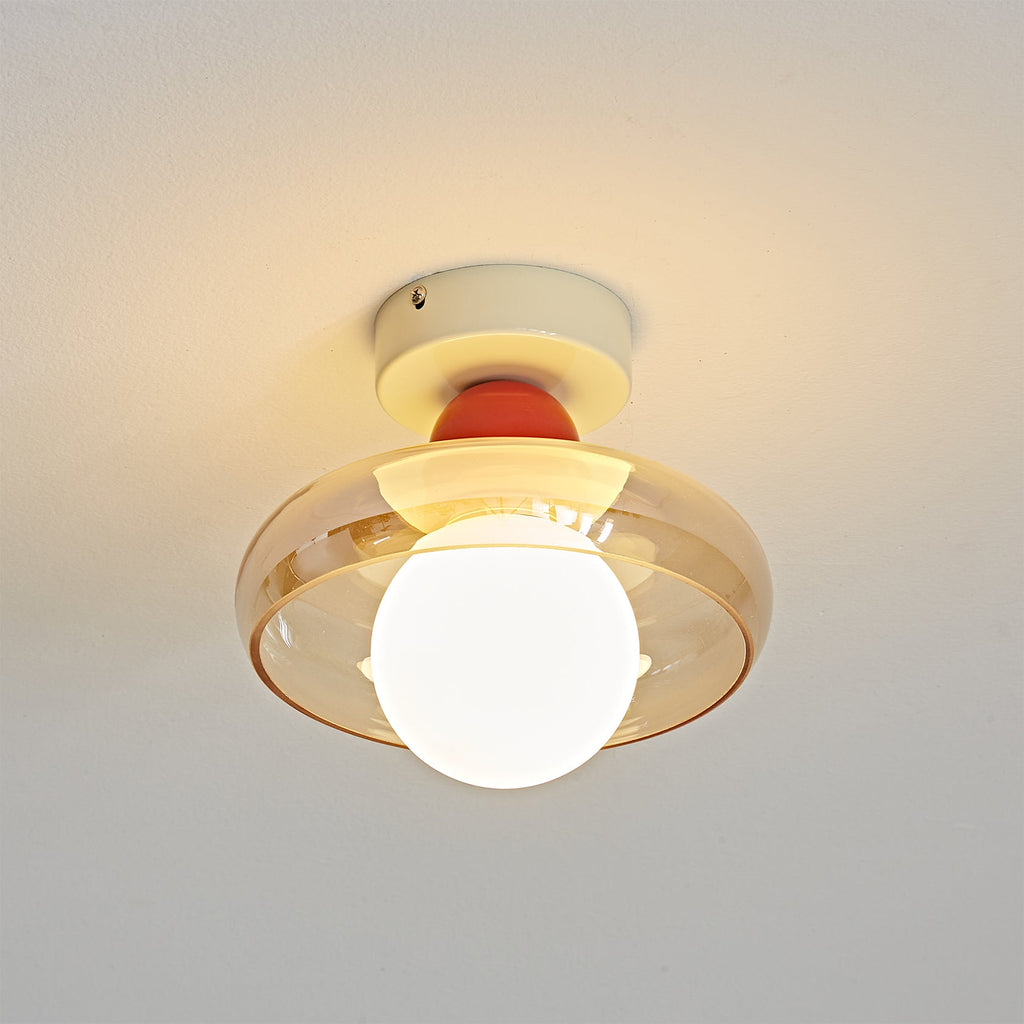 WINDSOR WOVEN BRASS CEILING LANTERN