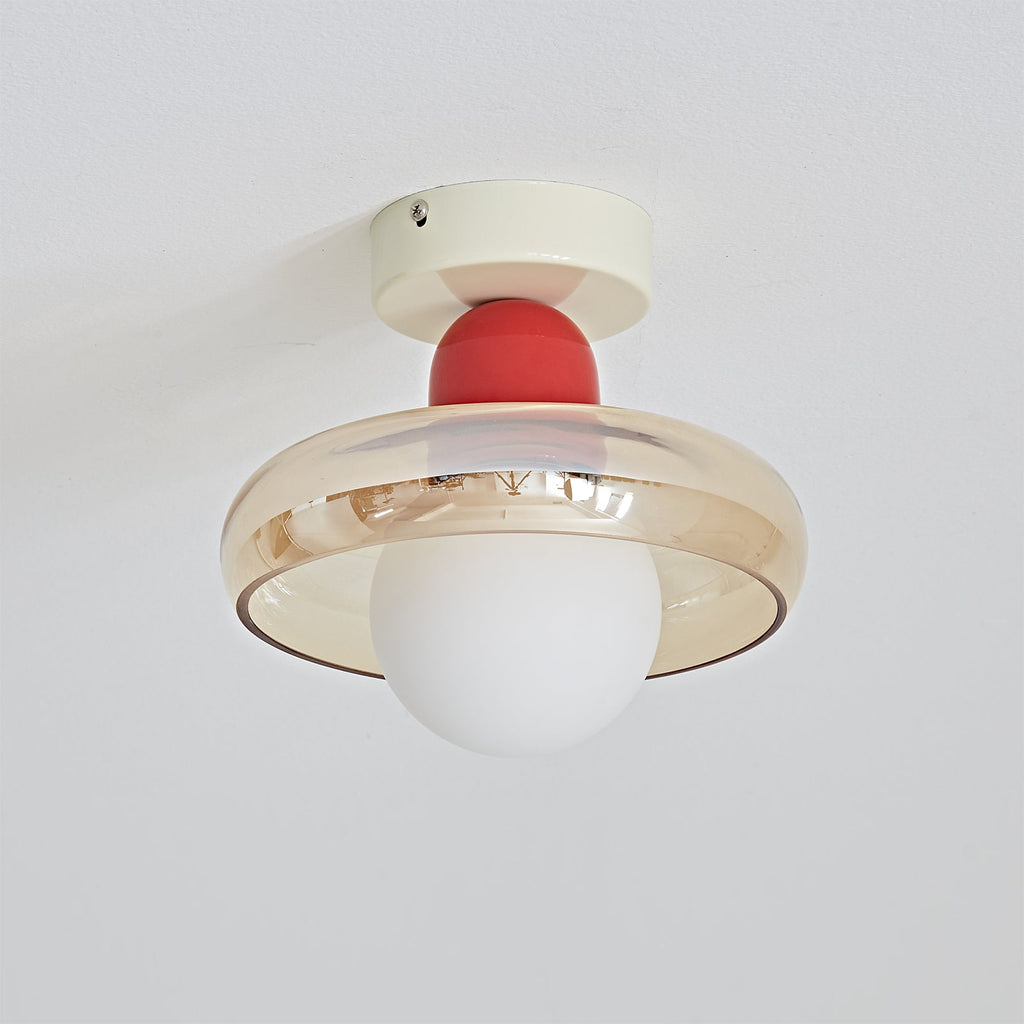 WINDSOR WOVEN BRASS CEILING LANTERN