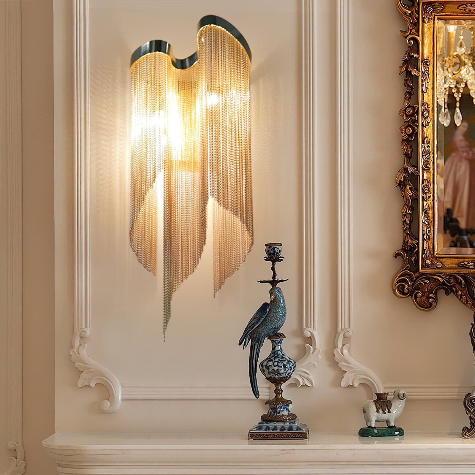 WINTHROP CHAIN-DRAPED ILLUMINATOR