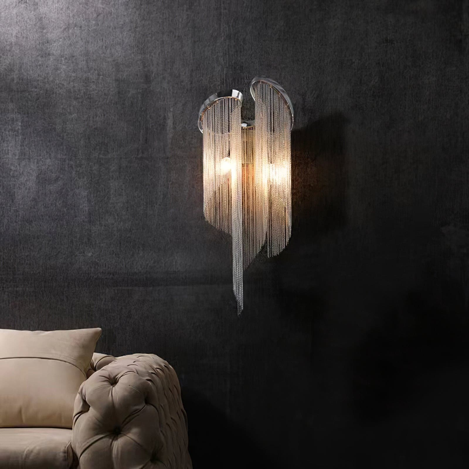 WINTHROP CHAIN-DRAPED ILLUMINATOR