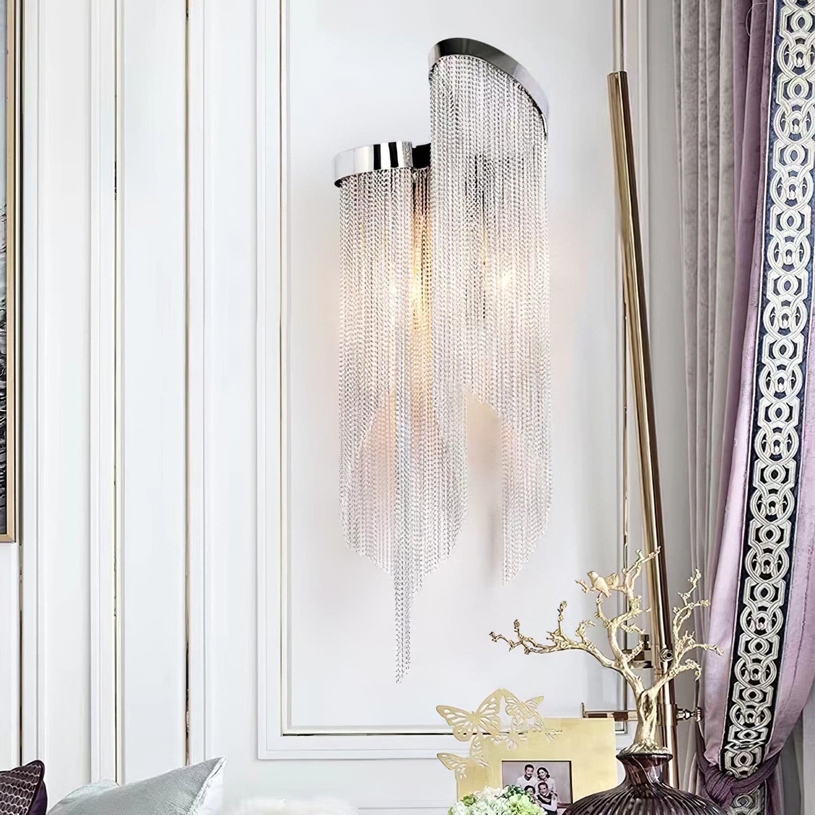 WINTHROP CHAIN-DRAPED ILLUMINATOR