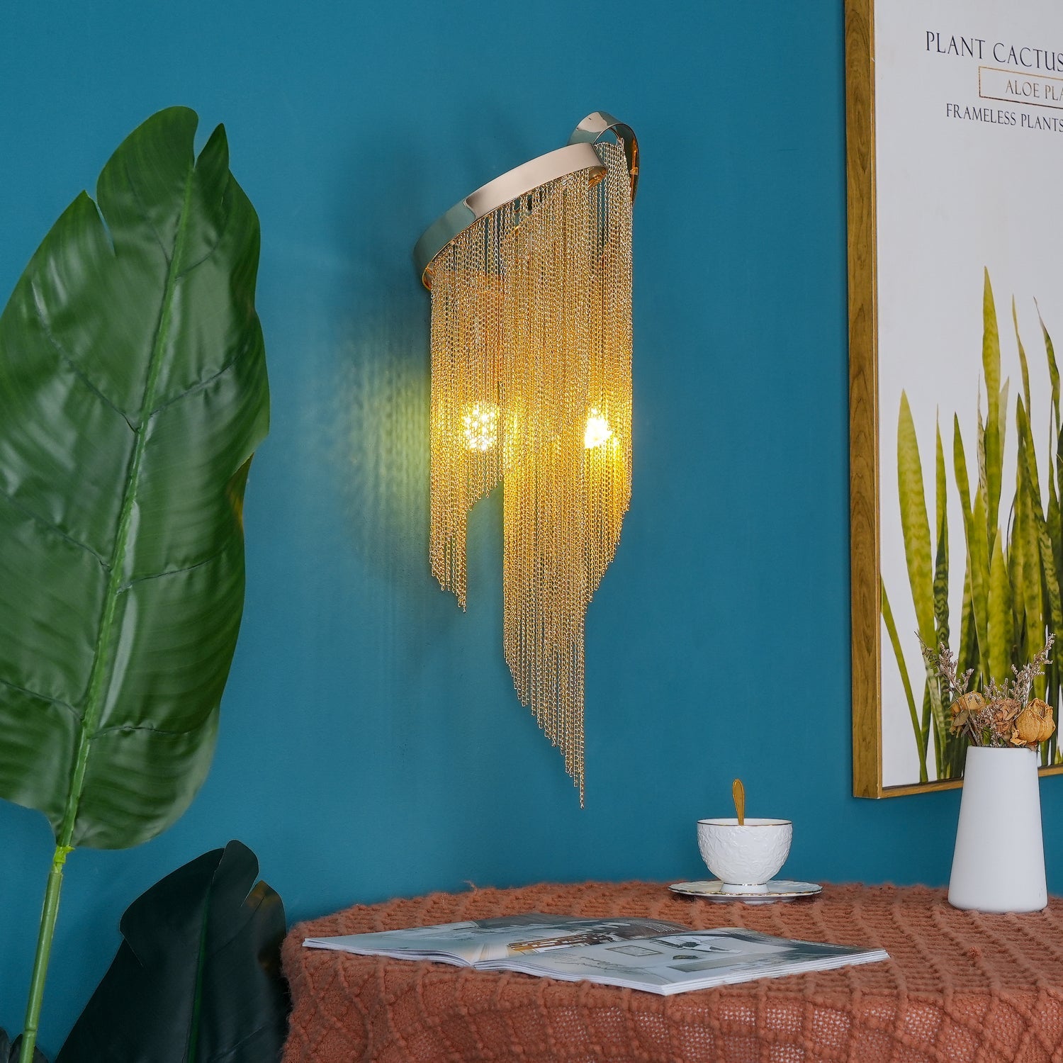 WINTHROP CHAIN-DRAPED ILLUMINATOR