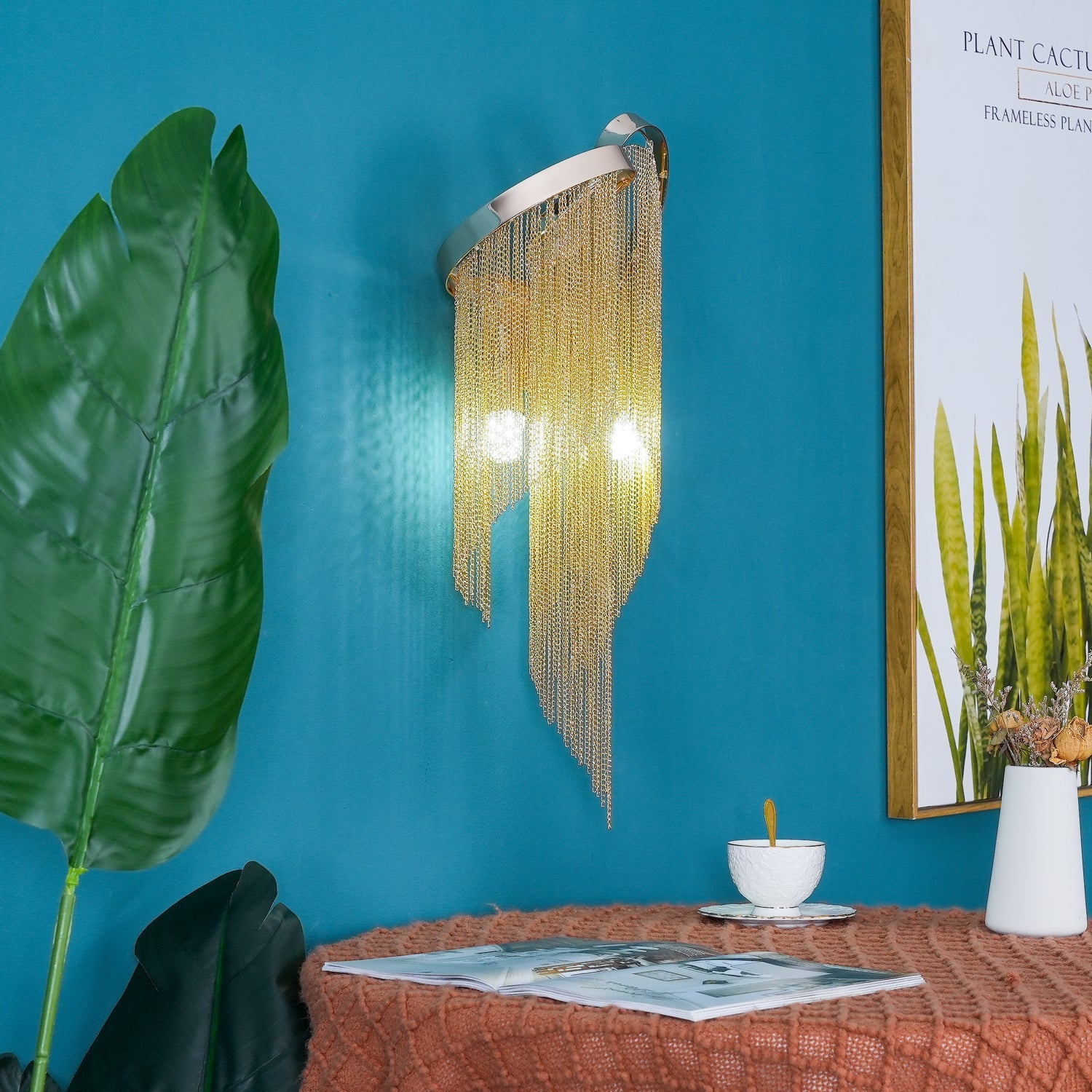 WINTHROP CHAIN-DRAPED ILLUMINATOR