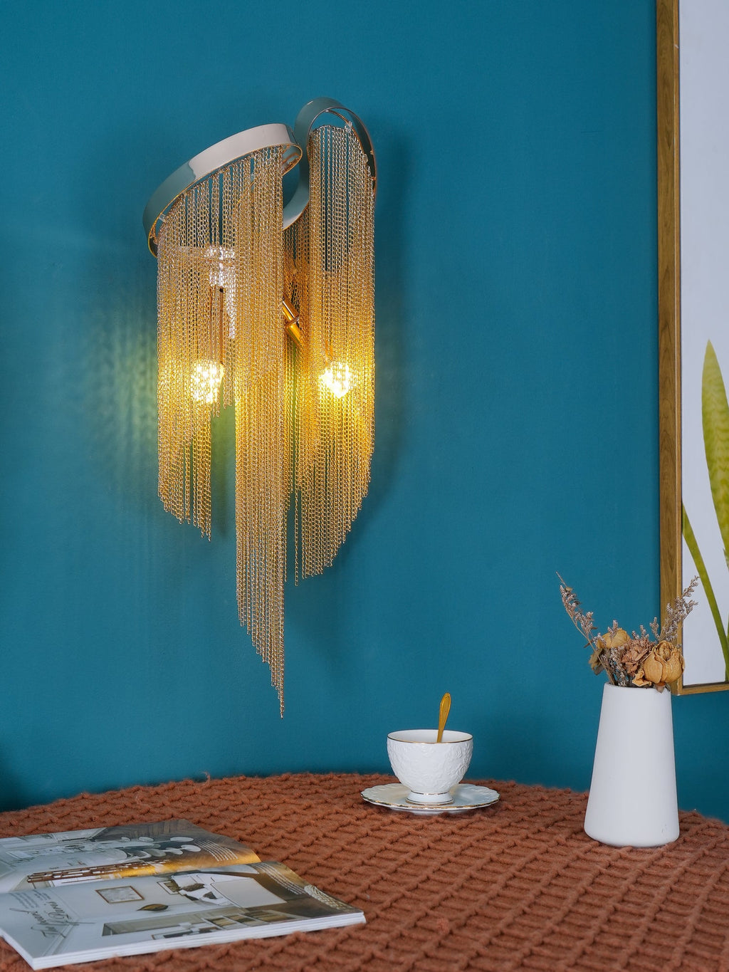 WINTHROP CHAIN-DRAPED ILLUMINATOR