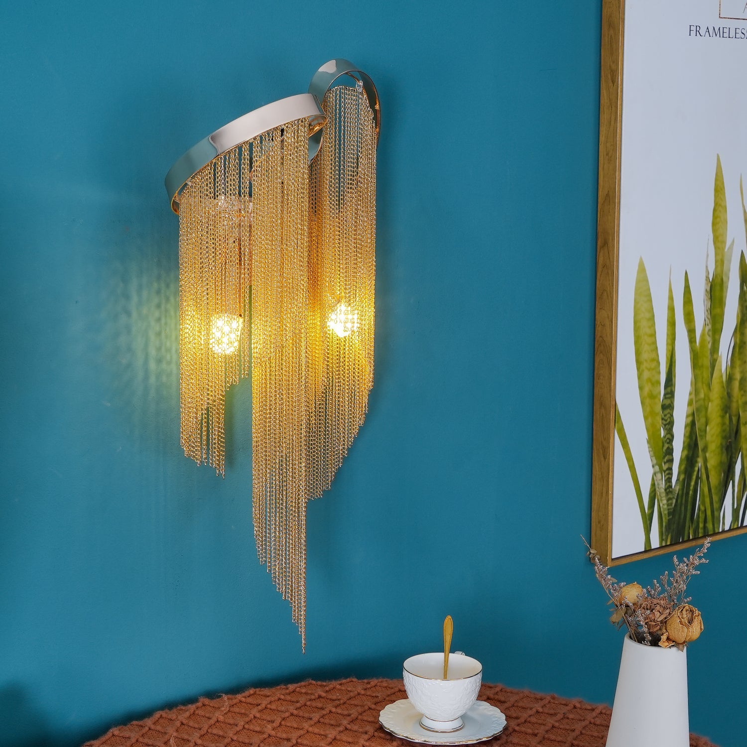 WINTHROP CHAIN-DRAPED ILLUMINATOR