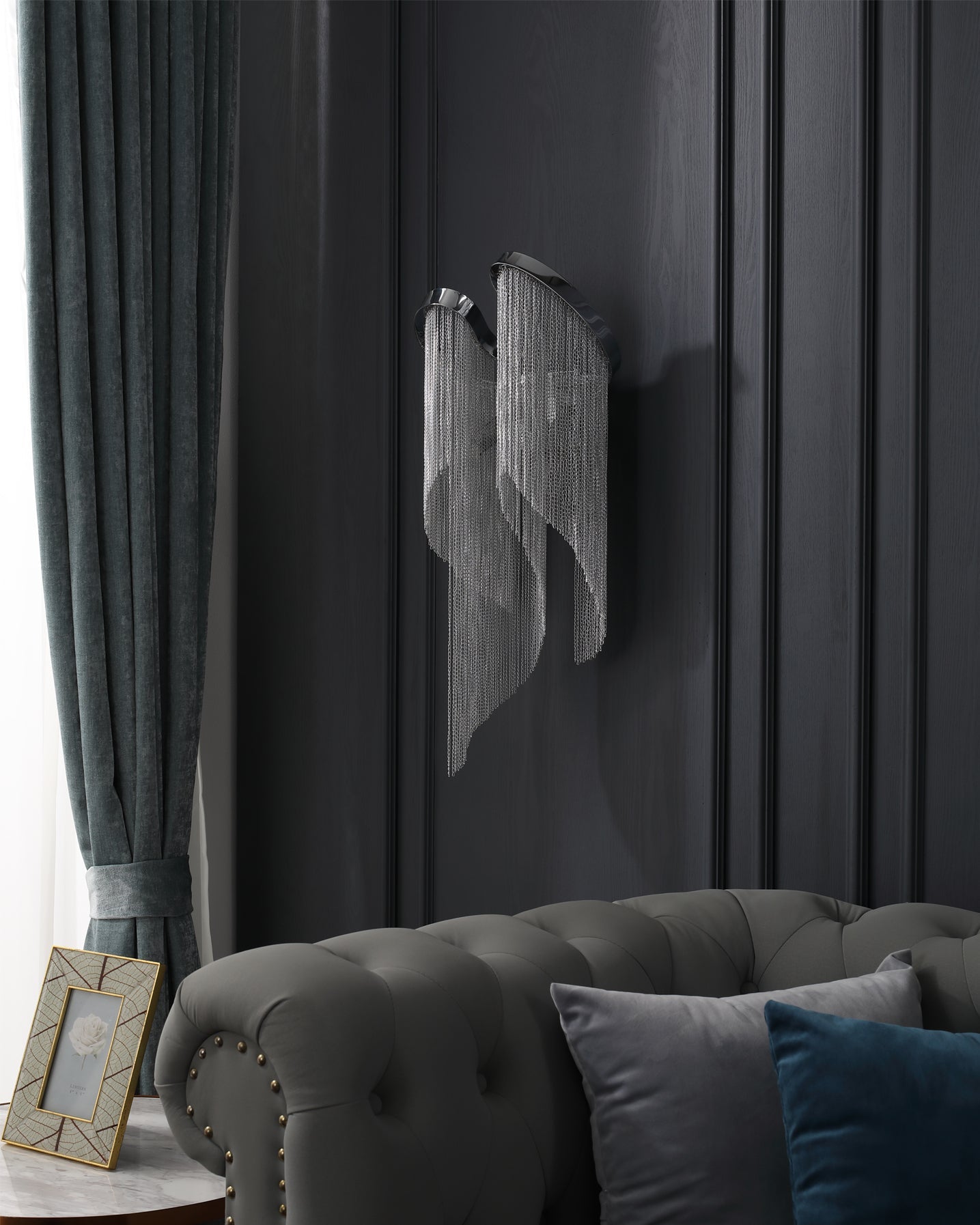 WINTHROP CHAIN-DRAPED ILLUMINATOR