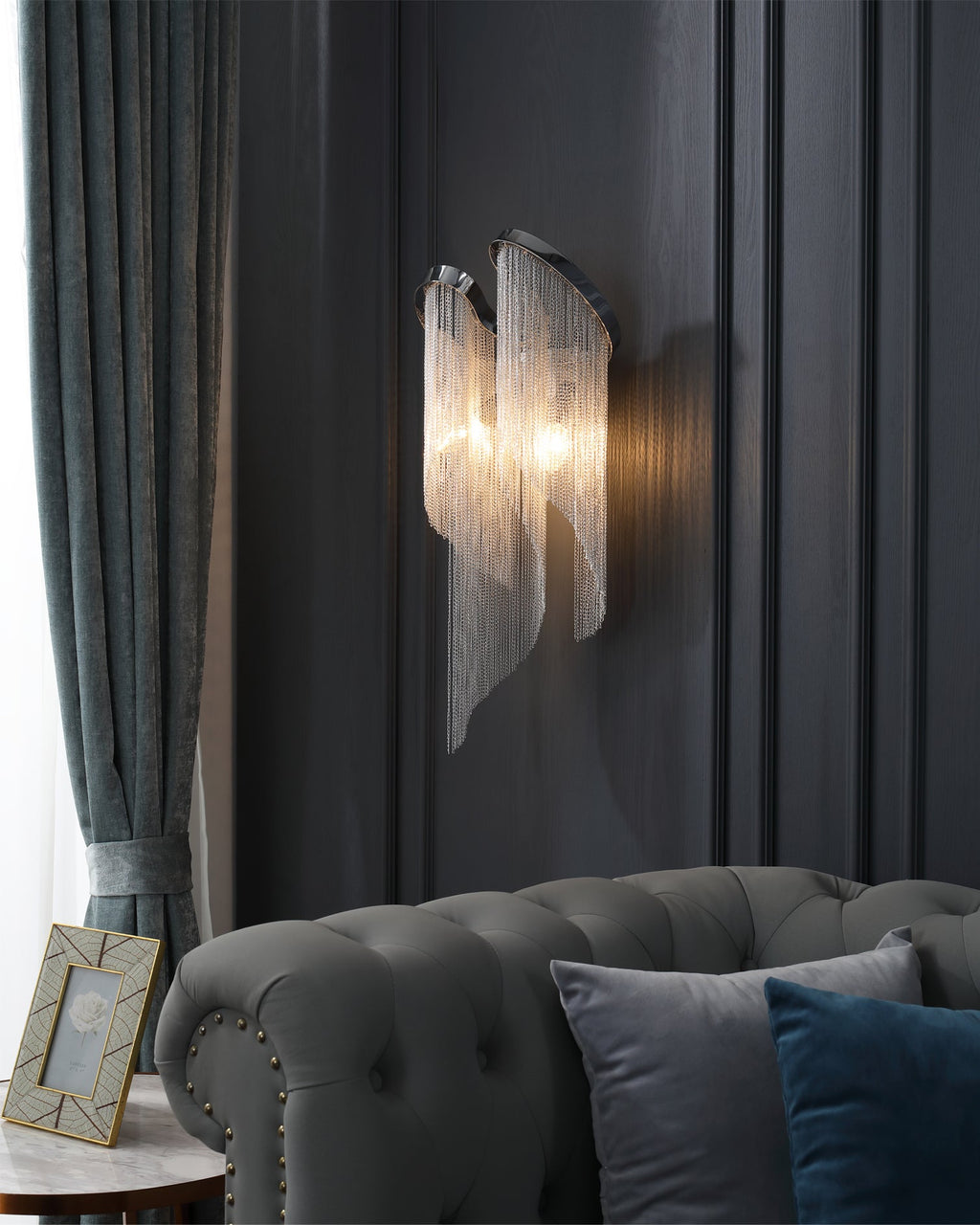 WINTHROP CHAIN-DRAPED ILLUMINATOR