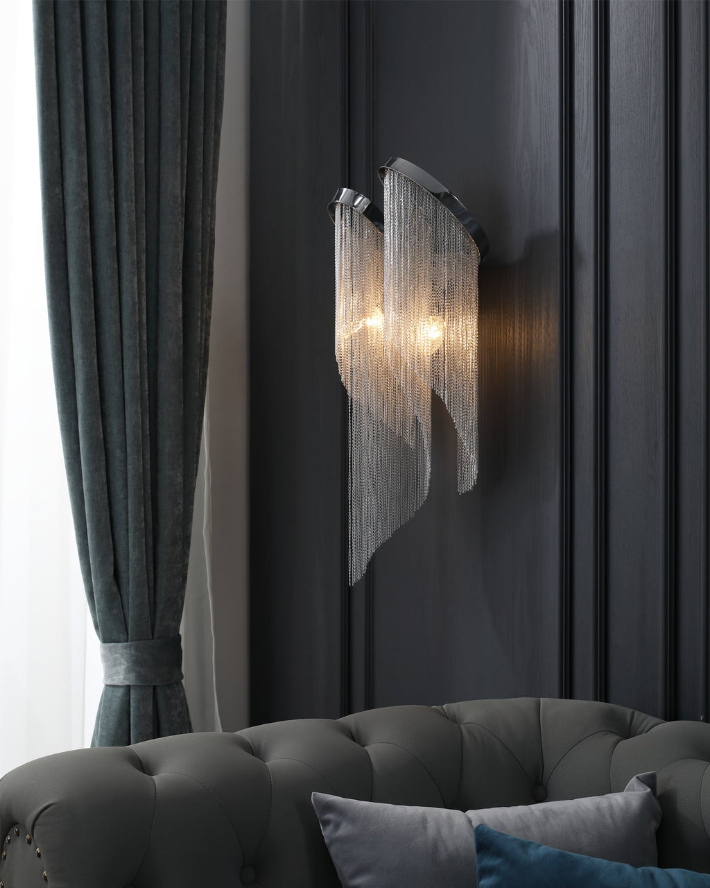 WINTHROP CHAIN-DRAPED ILLUMINATOR