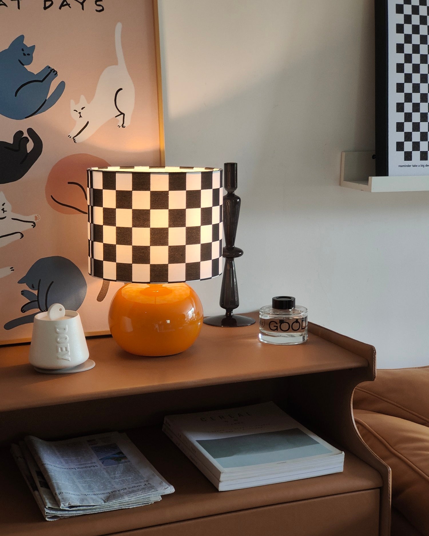 FARQUHAR CHECKERED ILLUMINATION LAMP