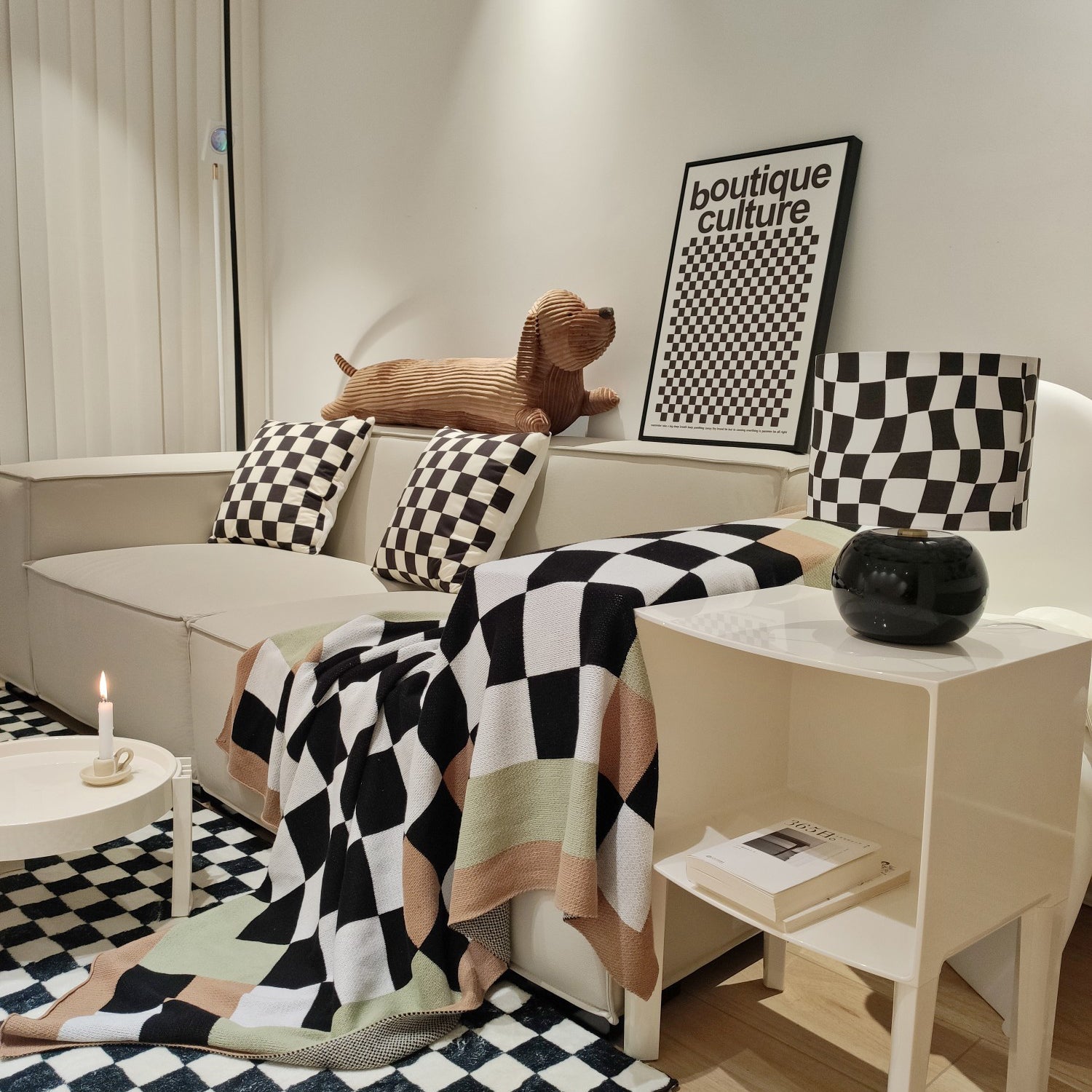 FARQUHAR CHECKERED ILLUMINATION LAMP