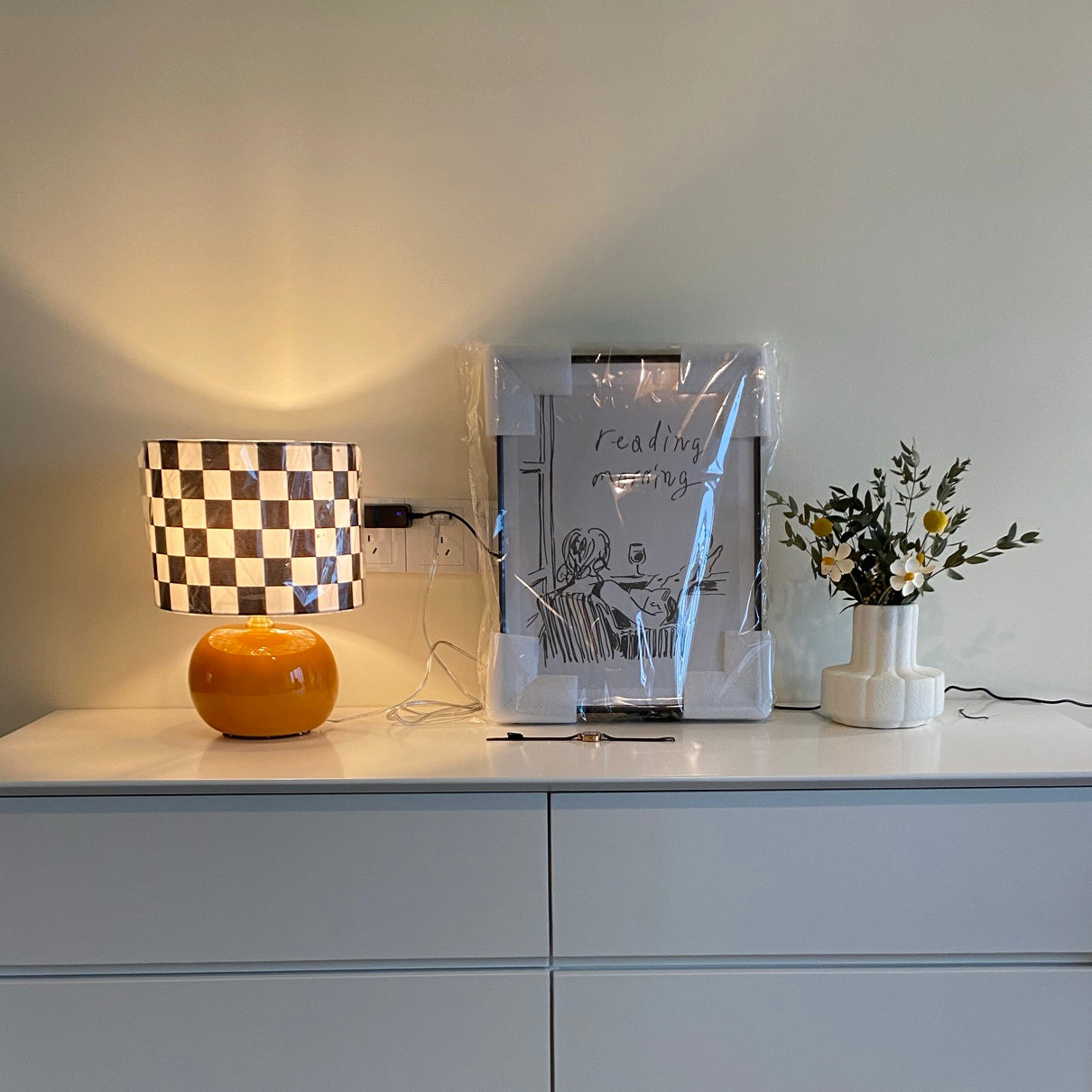 FARQUHAR CHECKERED ILLUMINATION LAMP