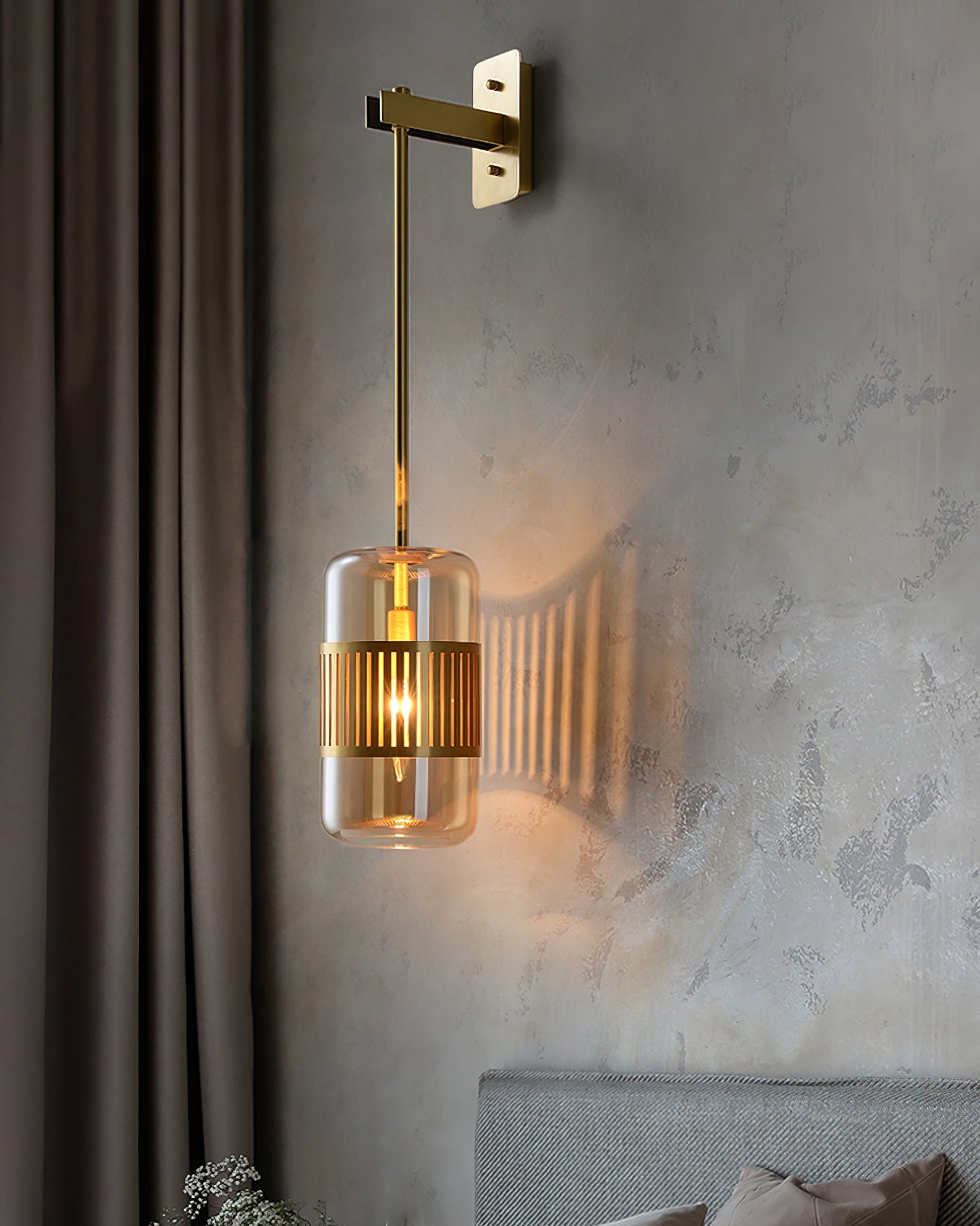 FENWICK SCULPTED IRON WALL SCONCE