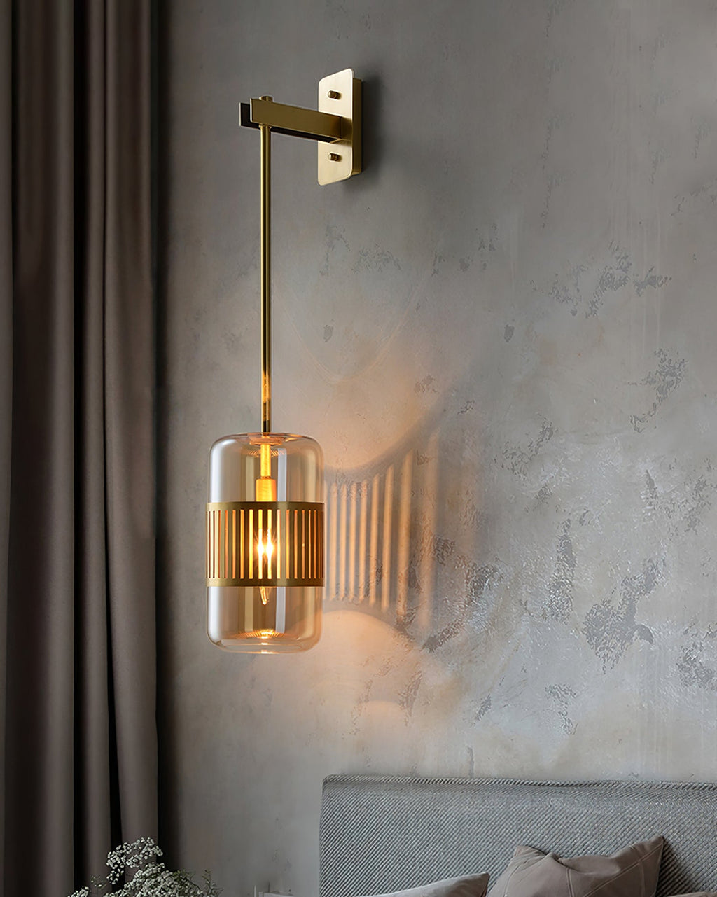 FENWICK SCULPTED IRON WALL SCONCE