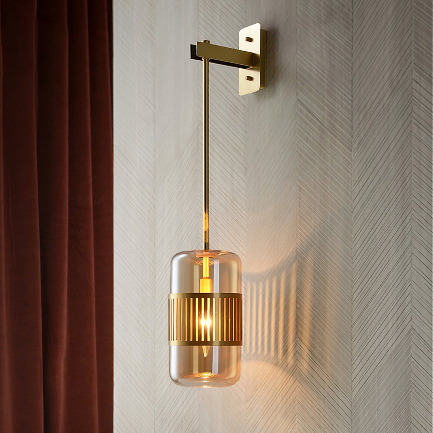 FENWICK SCULPTED IRON WALL SCONCE
