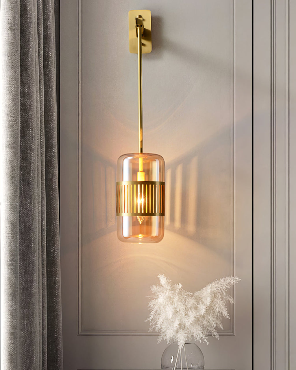 FENWICK SCULPTED IRON WALL SCONCE
