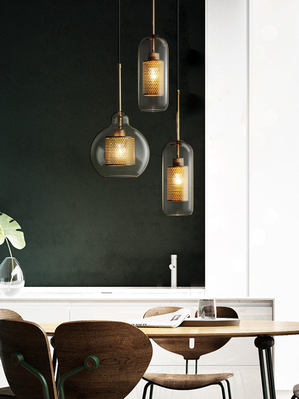 FENWICK CRYSTAL DROPLET HANGING LANTERN