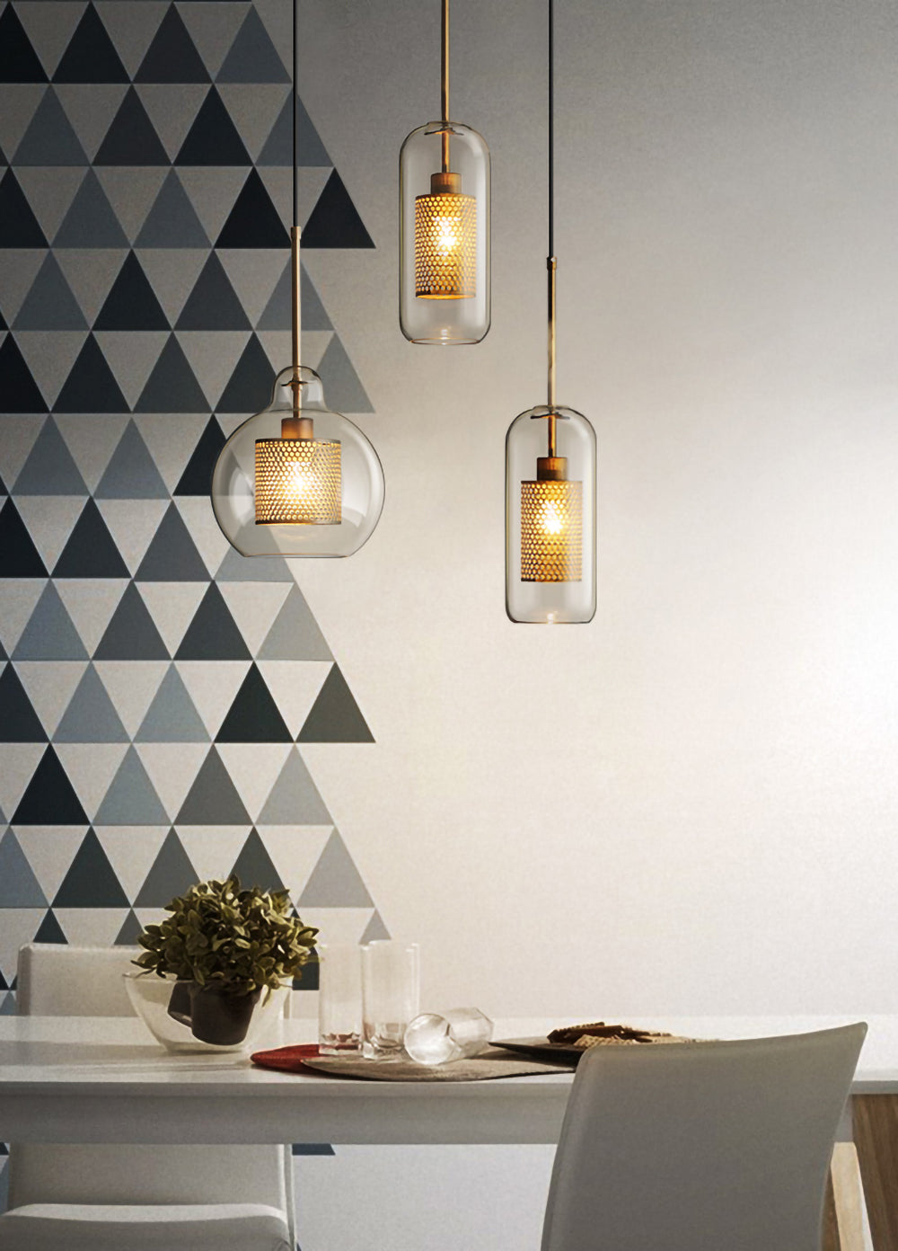 FENWICK CRYSTAL DROPLET HANGING LANTERN