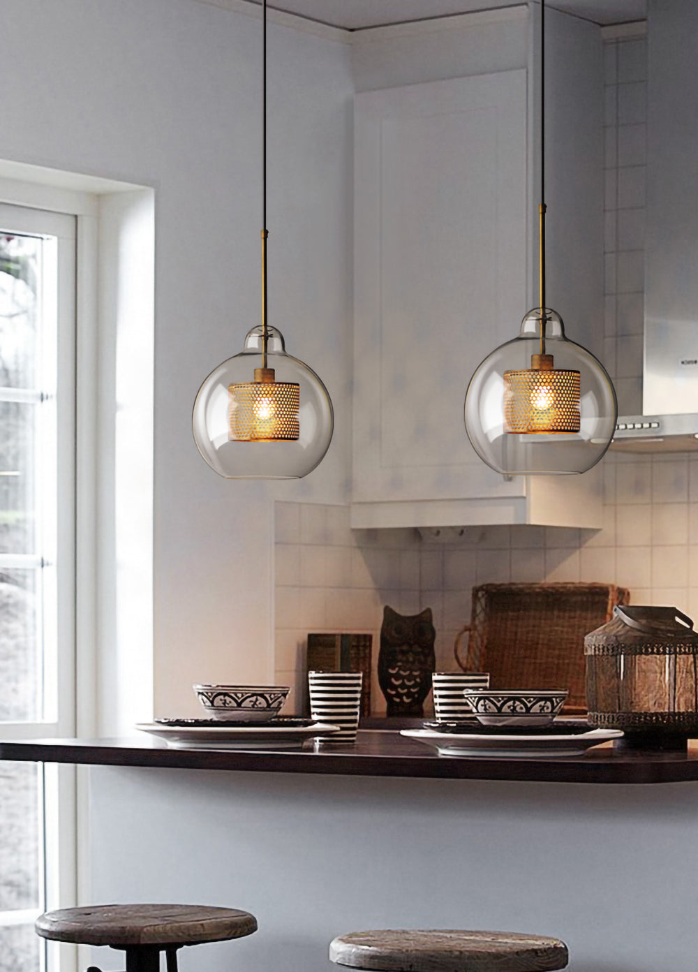 FENWICK CRYSTAL DROPLET HANGING LANTERN