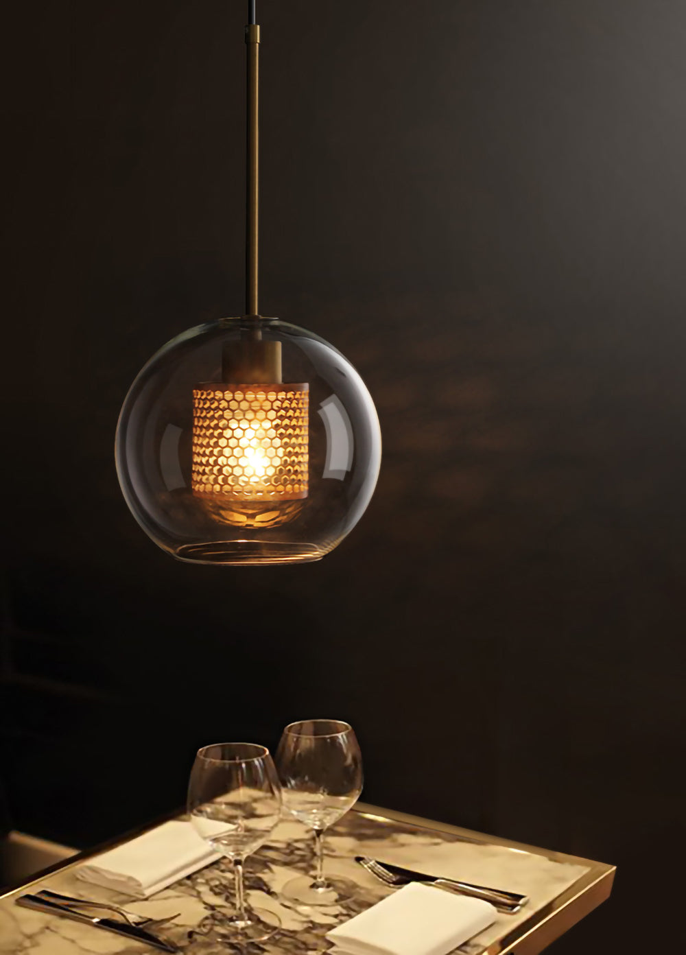 FENWICK CRYSTAL DROPLET HANGING LANTERN
