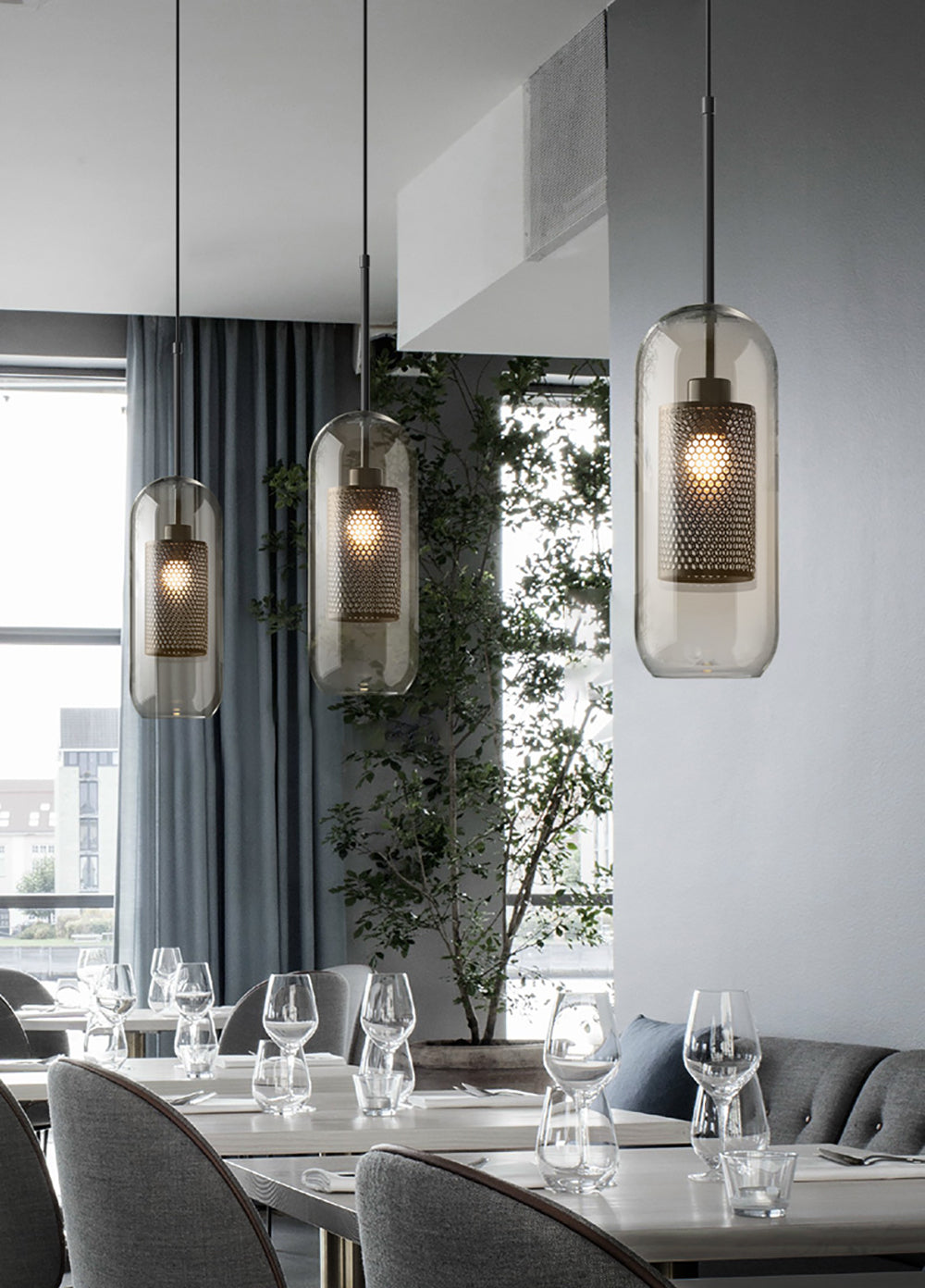 FENWICK CRYSTAL DROPLET HANGING LANTERN