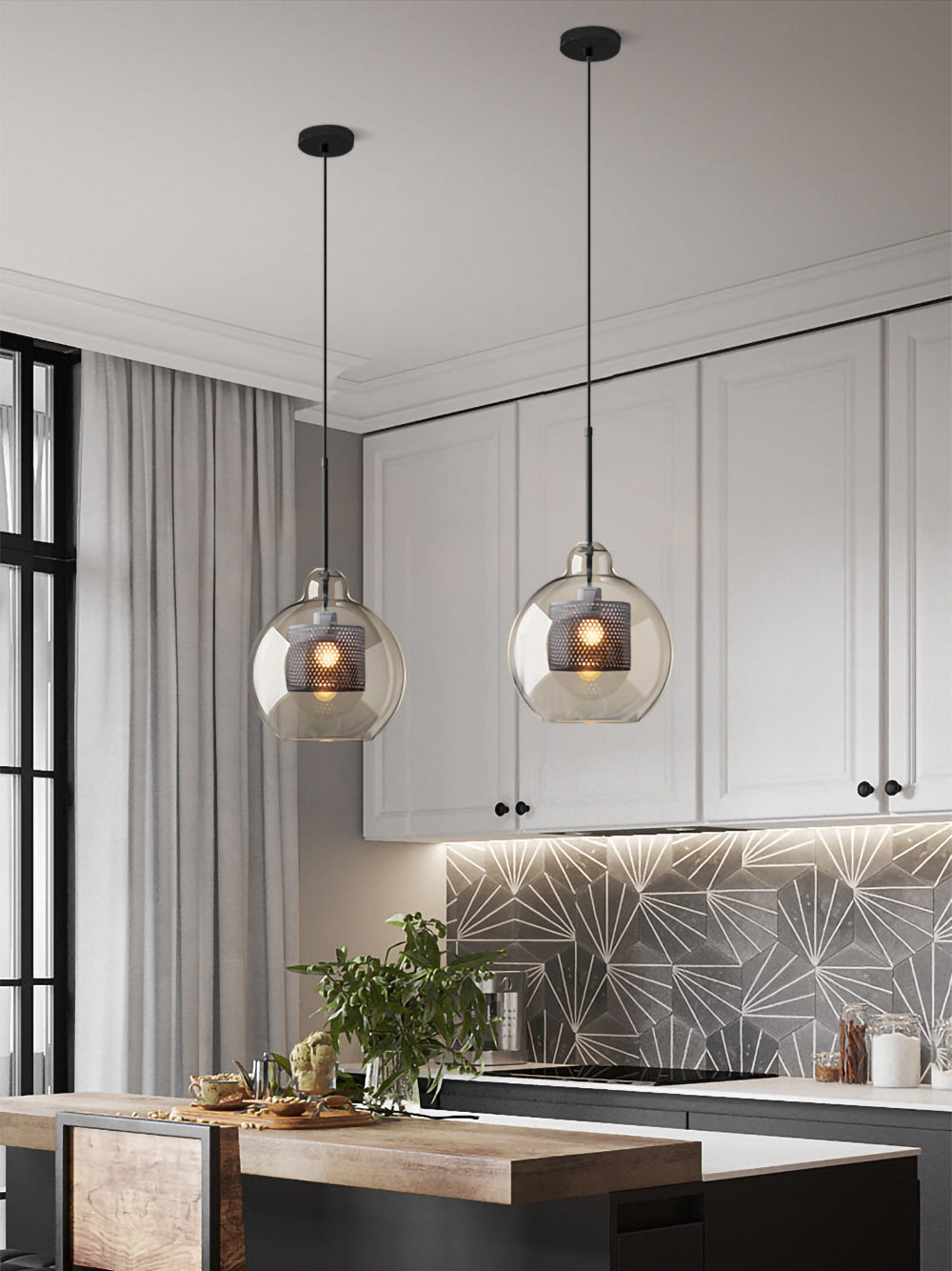 FENWICK CRYSTAL DROPLET HANGING LANTERN