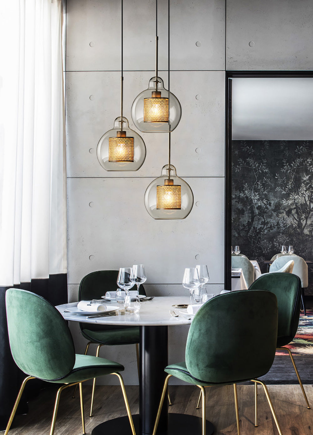FENWICK CRYSTAL DROPLET HANGING LANTERN
