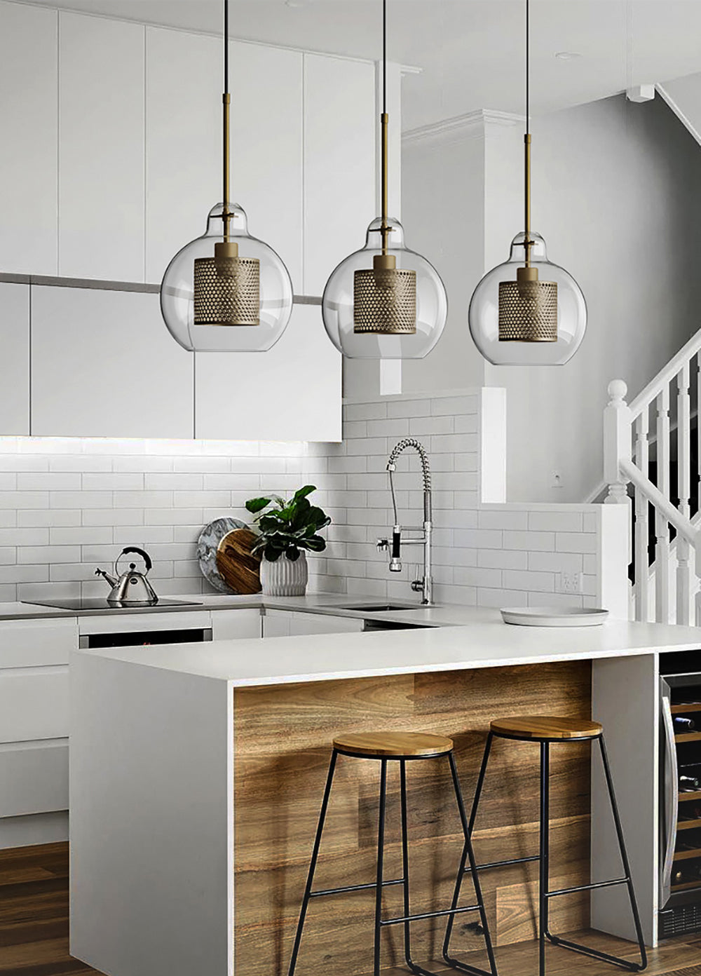 FENWICK CRYSTAL DROPLET HANGING LANTERN