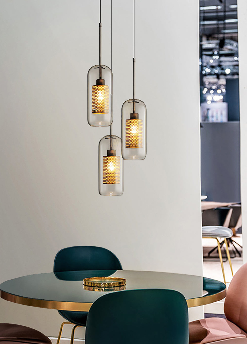 FENWICK CRYSTAL DROPLET HANGING LANTERN