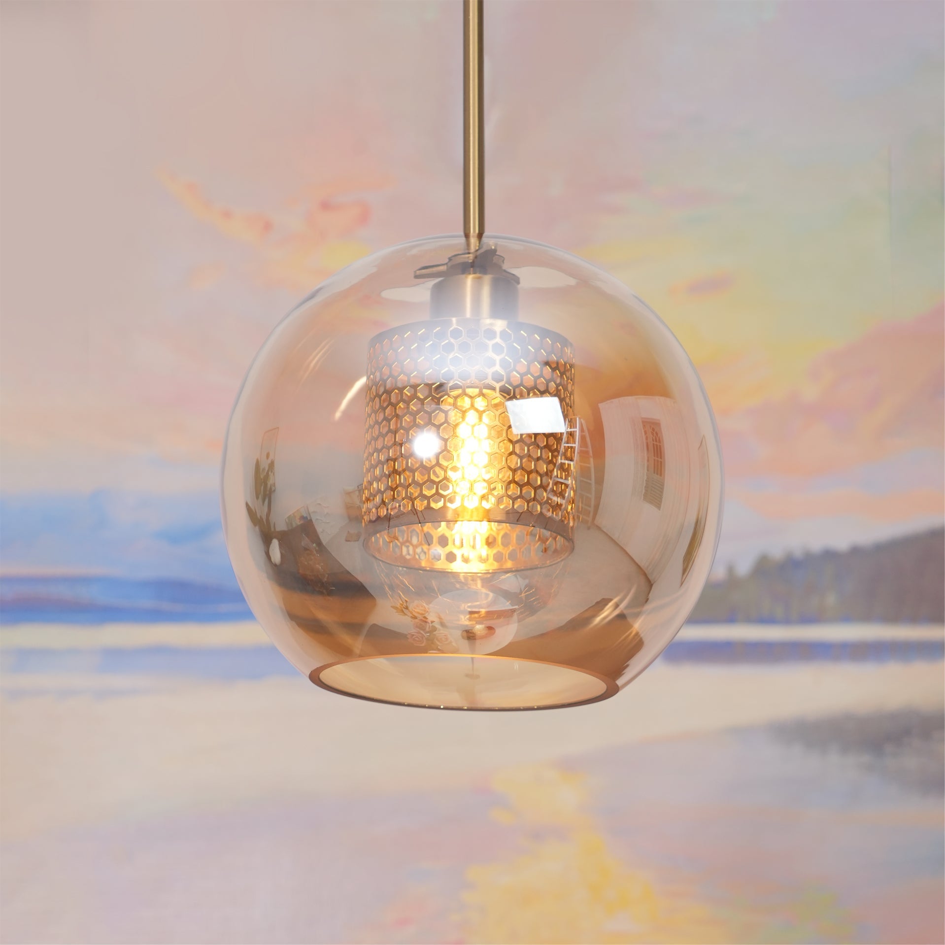 FENWICK CRYSTAL DROPLET HANGING LANTERN