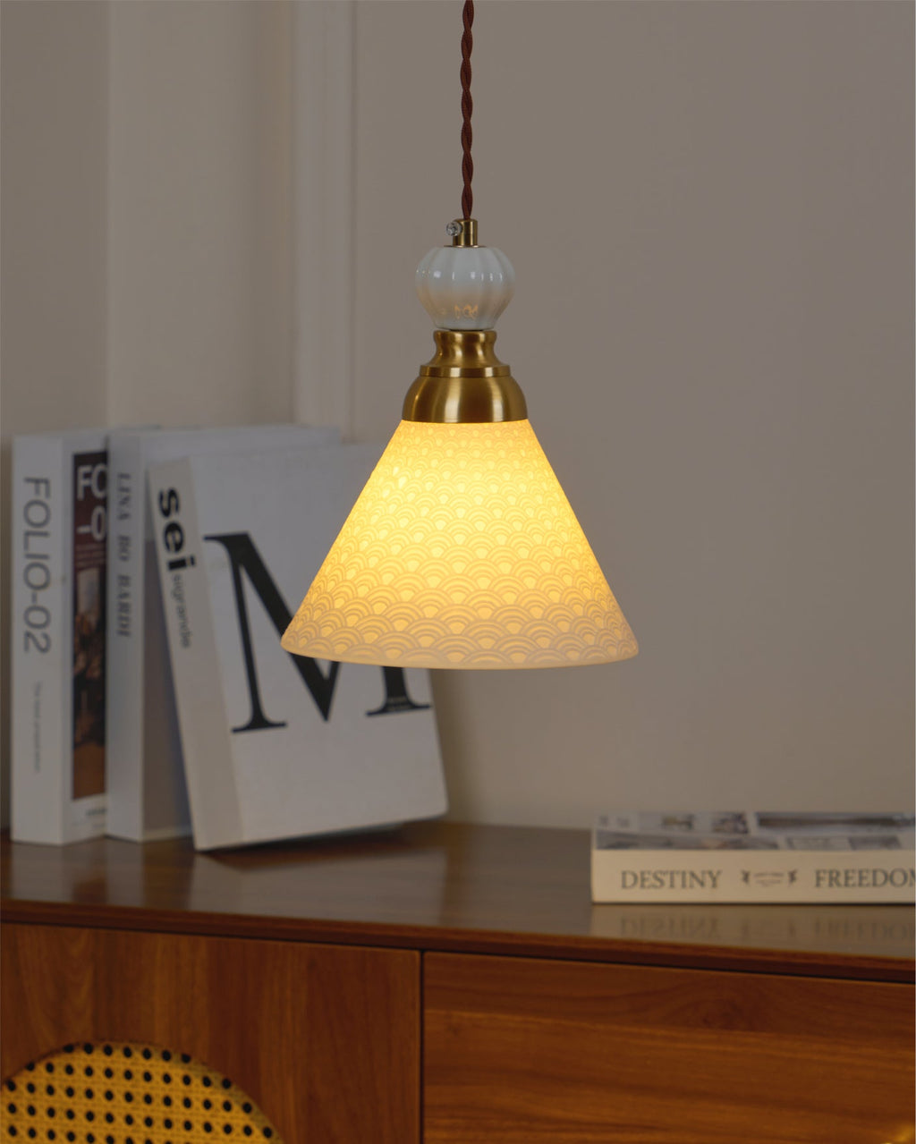 WINTHROP STONEWARE HANGING LANTERN